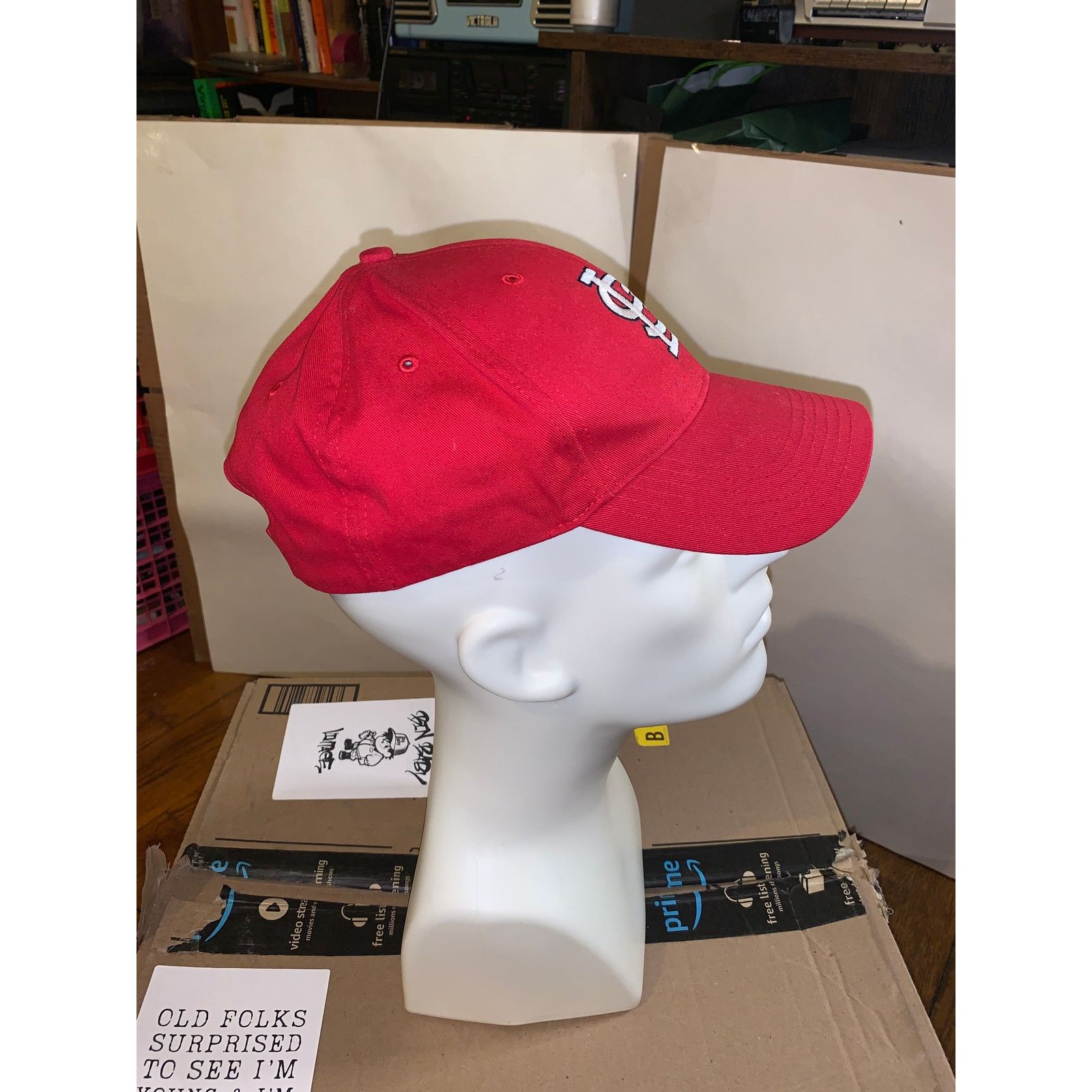 MLB St Louis Cardinals Hat Red Adjustable MLB Baseball Cap Size ONE SIZE - 2 Thumbnail