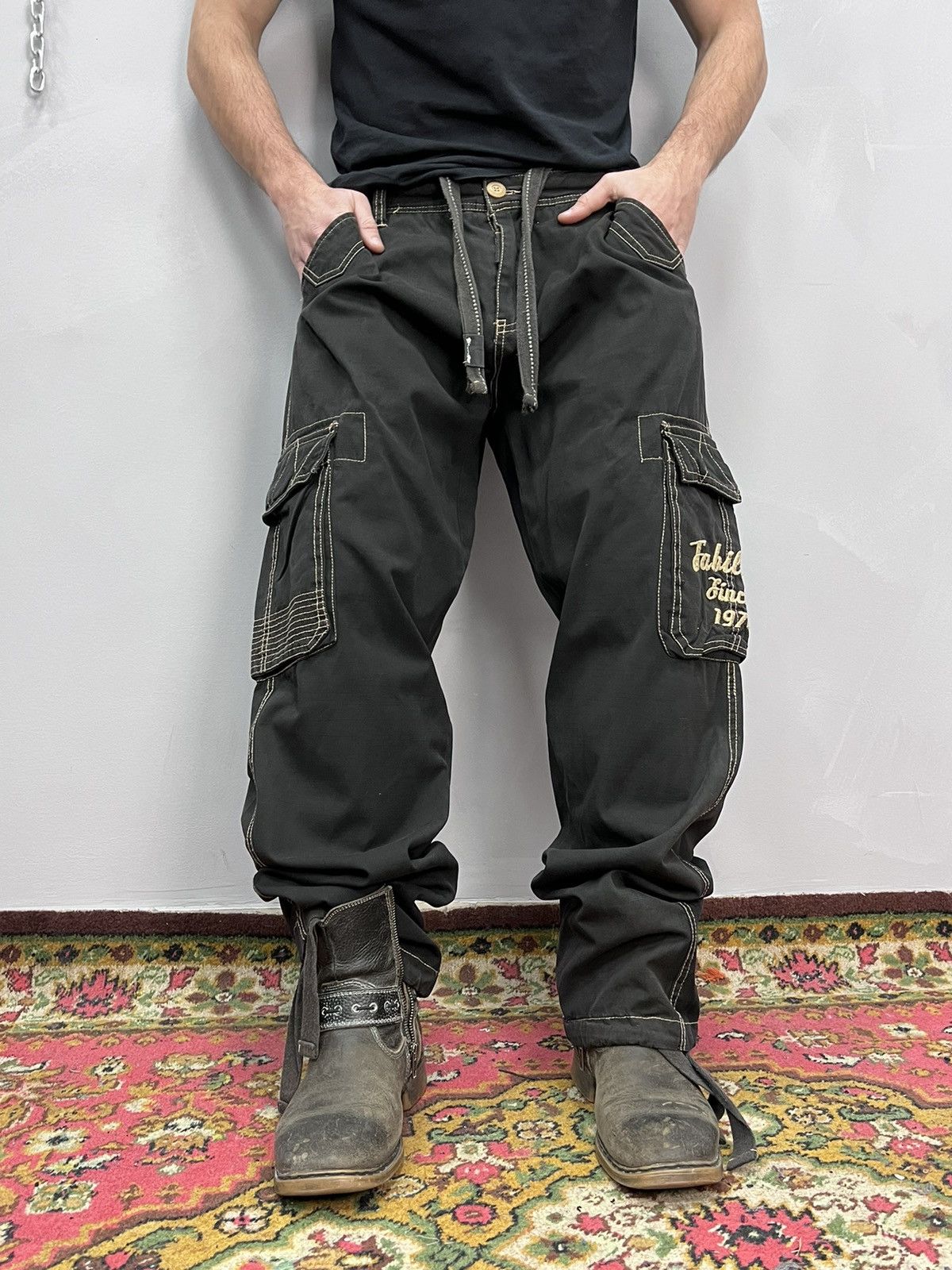 Japanese Brand × Junya Watanabe × Vintage Vintage Archive Avantgarde Cargo Junya Watanabe Vibe Pants Size US 32 / EU 48 - 4 Thumbnail