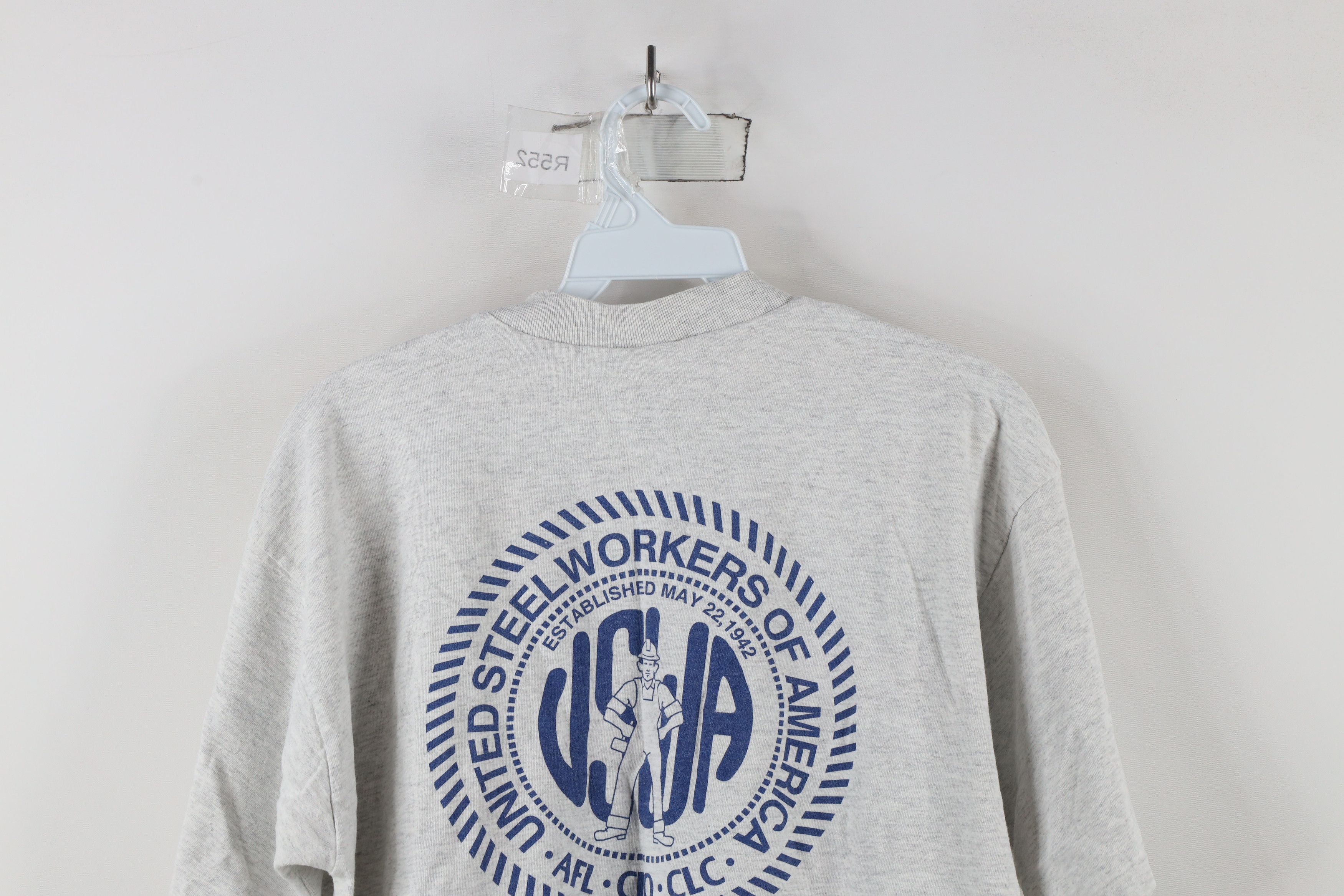Vintage Vintage 90s Streetwear Steel Workers Local 1915 T-Shirt USA Size US L / EU 52-54 / 3 - 12 Thumbnail