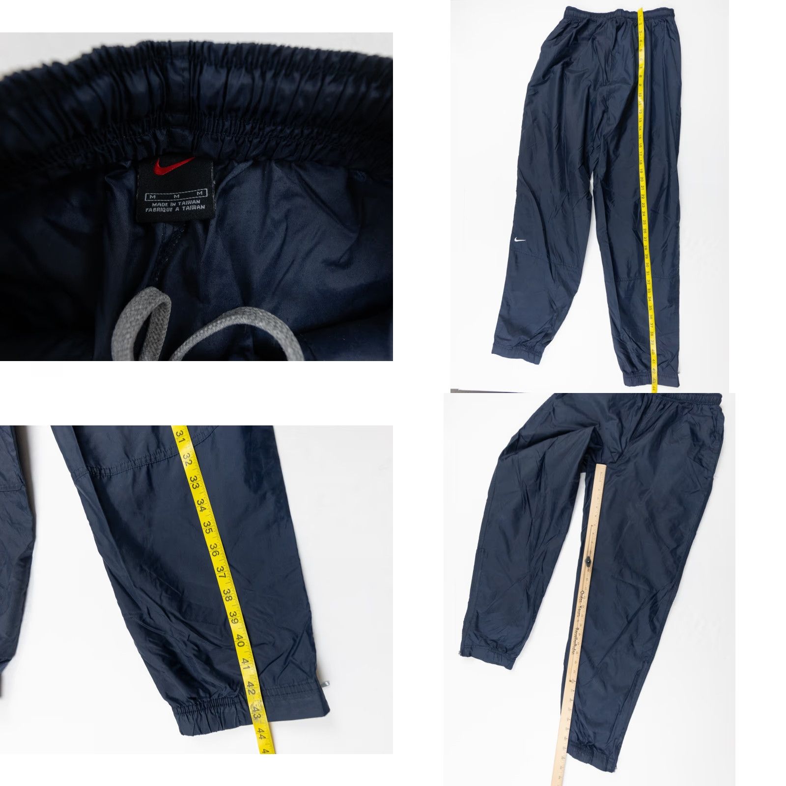Nike VINTAGE Nike Windbreaker Pants Adult Medium Blue Nylon Track Casual Y2K Mens Size US 31 - 8 Thumbnail