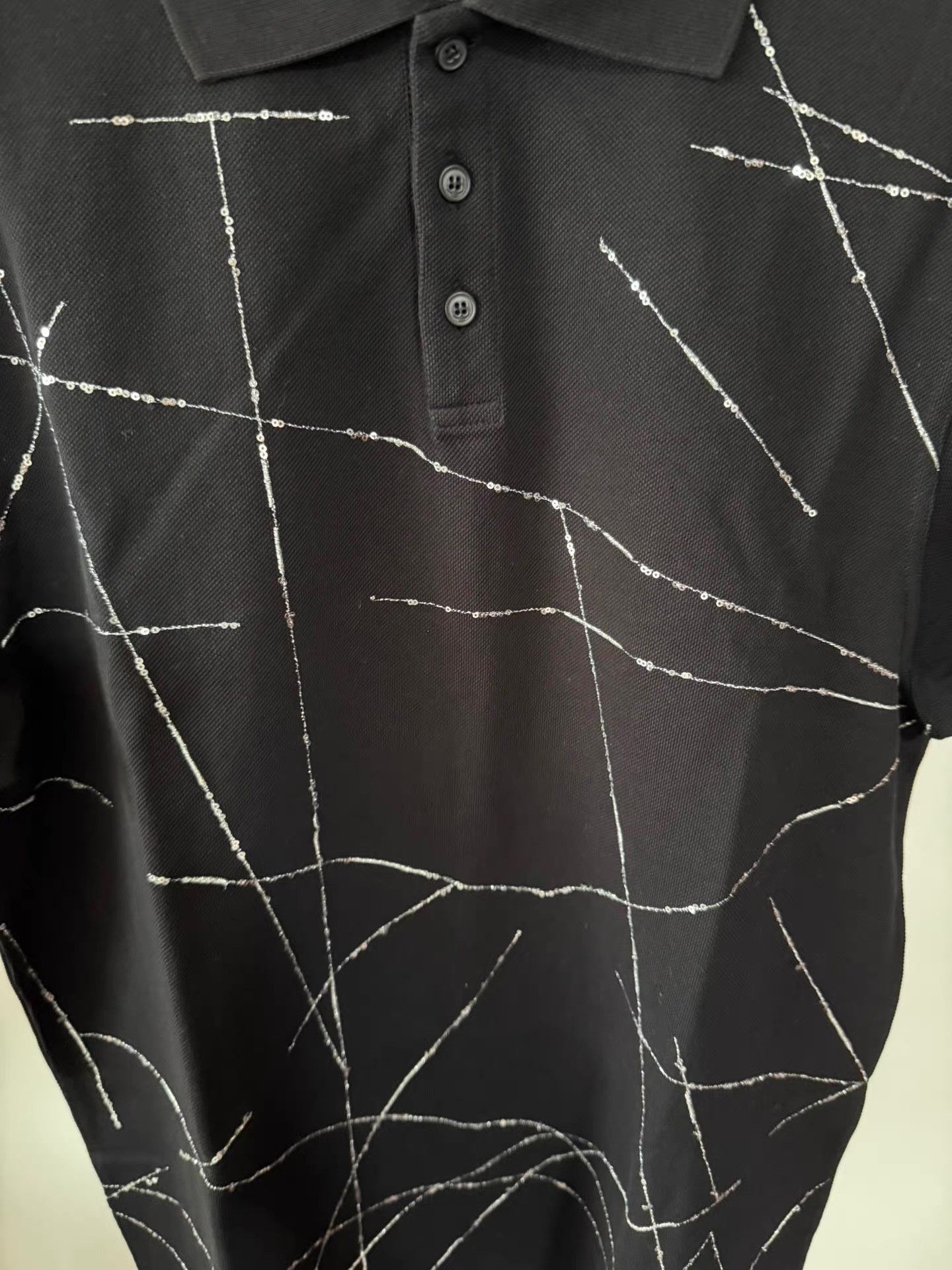 Saint Laurent Paris Saint Laurent Men's Runway Polo Shirt Ｑ22 Size US M / EU 48-50 / 2 - 2 Thumbnail