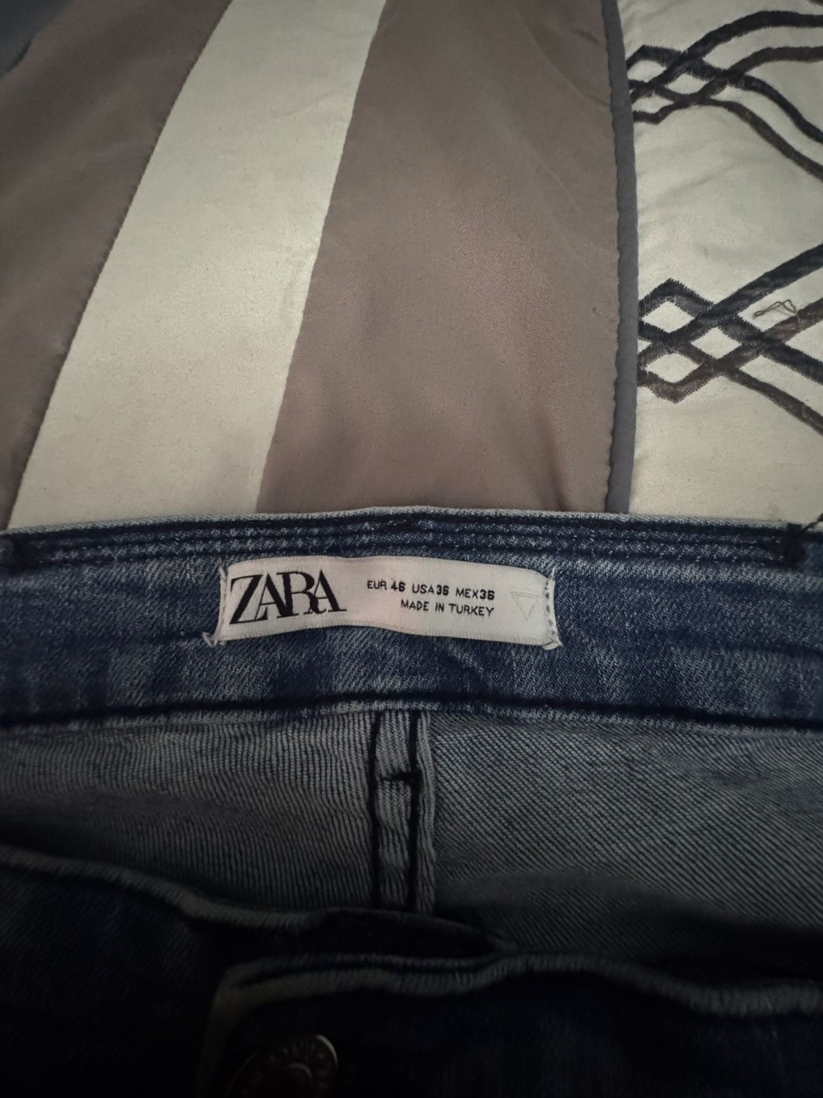 Zara Men’s Ripped Blue Jeans Size US 36 / EU 52 - 3 Thumbnail