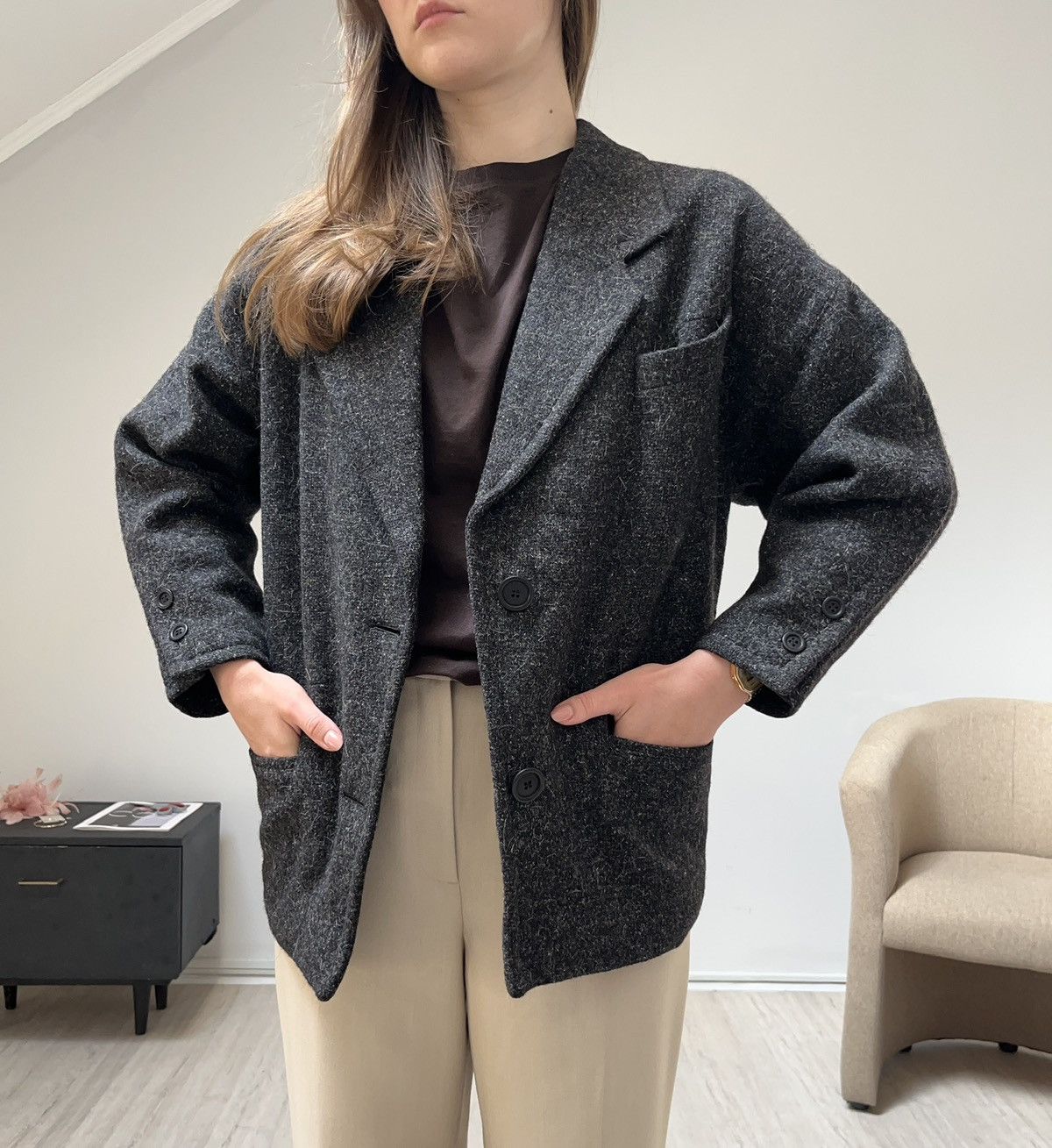 Jean Paul Gaultier Vintage 80s Jean Paul Gaultier pour Gibo Jacket Wool Size 42 Size S / US 4 / IT 40 - 3 Thumbnail