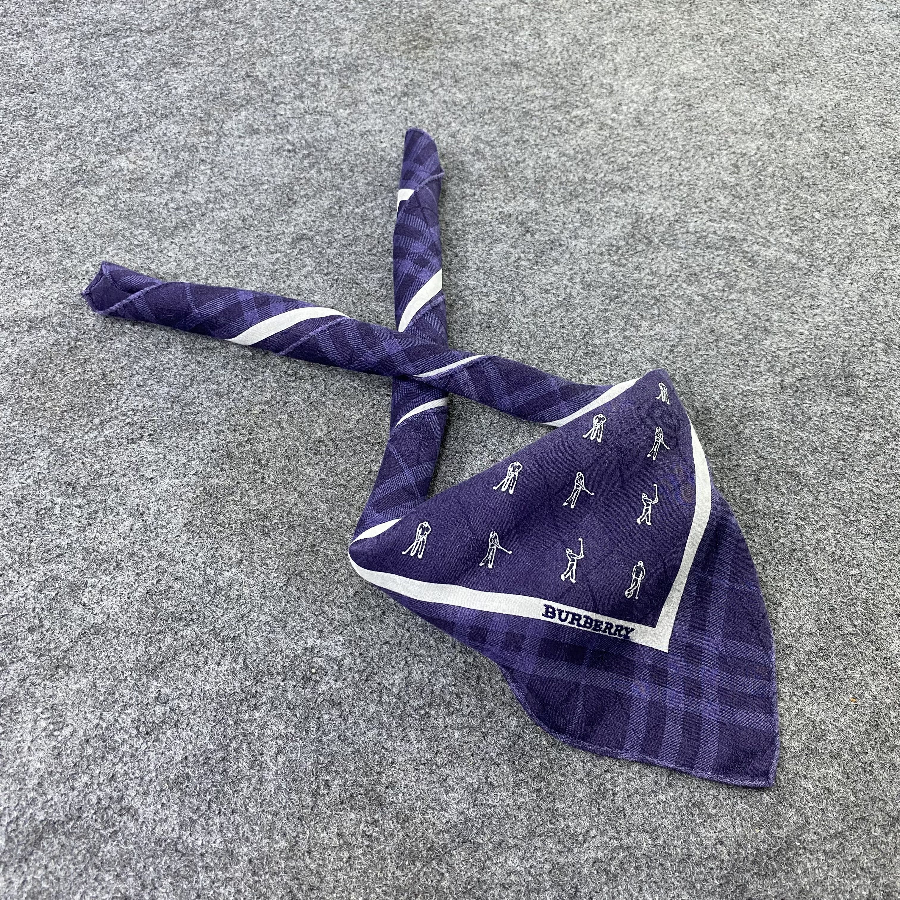 Burberry × Vintage Burberry Handkerchief / Bandana / Neckerchief-B1524 Size ONE SIZE - 1 Thumbnail
