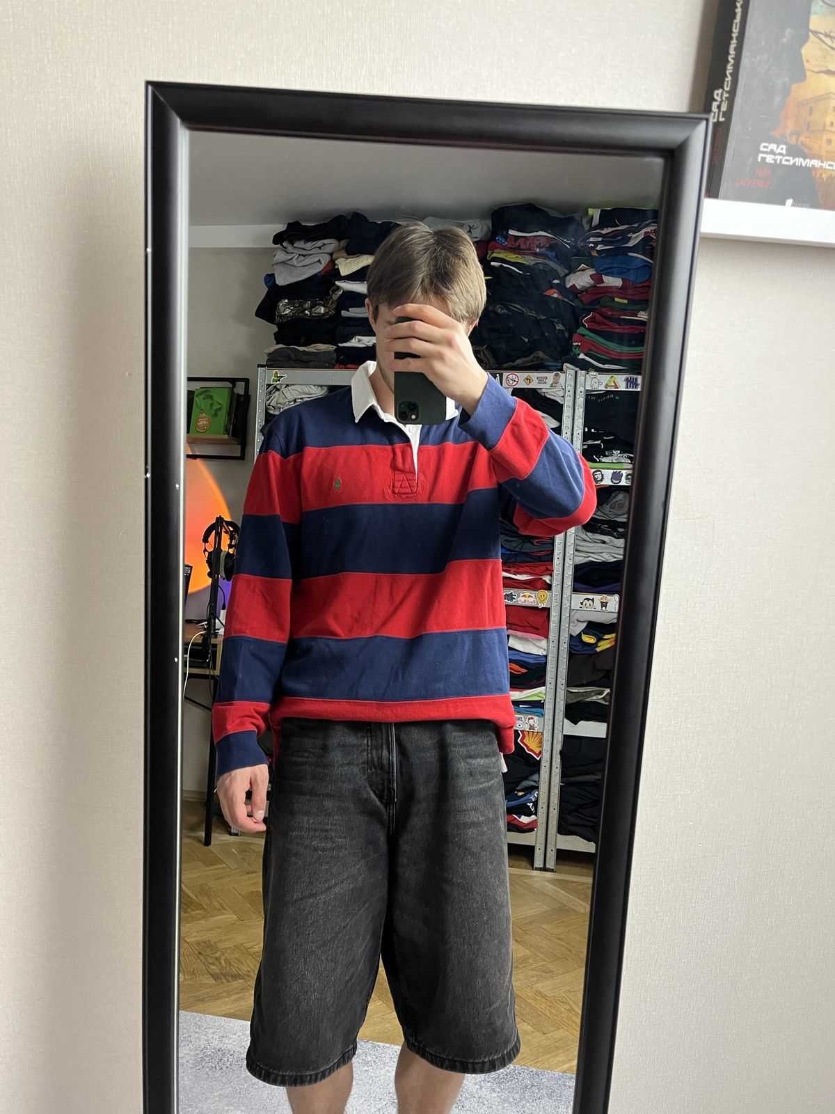 Japanese Brand Vintage 90’s Polo Ralph Lauren Rugby Striped Shirt Y2k Rare Size US L / EU 52-54 / 3 - 2 Thumbnail