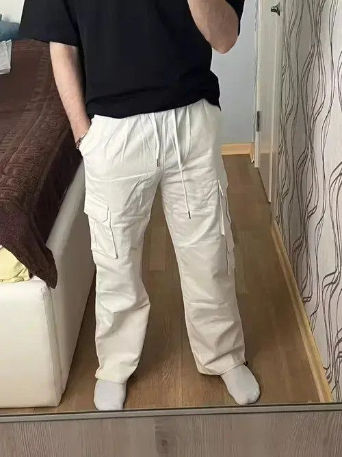 Homemade × Jean Cargo Pants White Utility Size US 29 - 2 Thumbnail