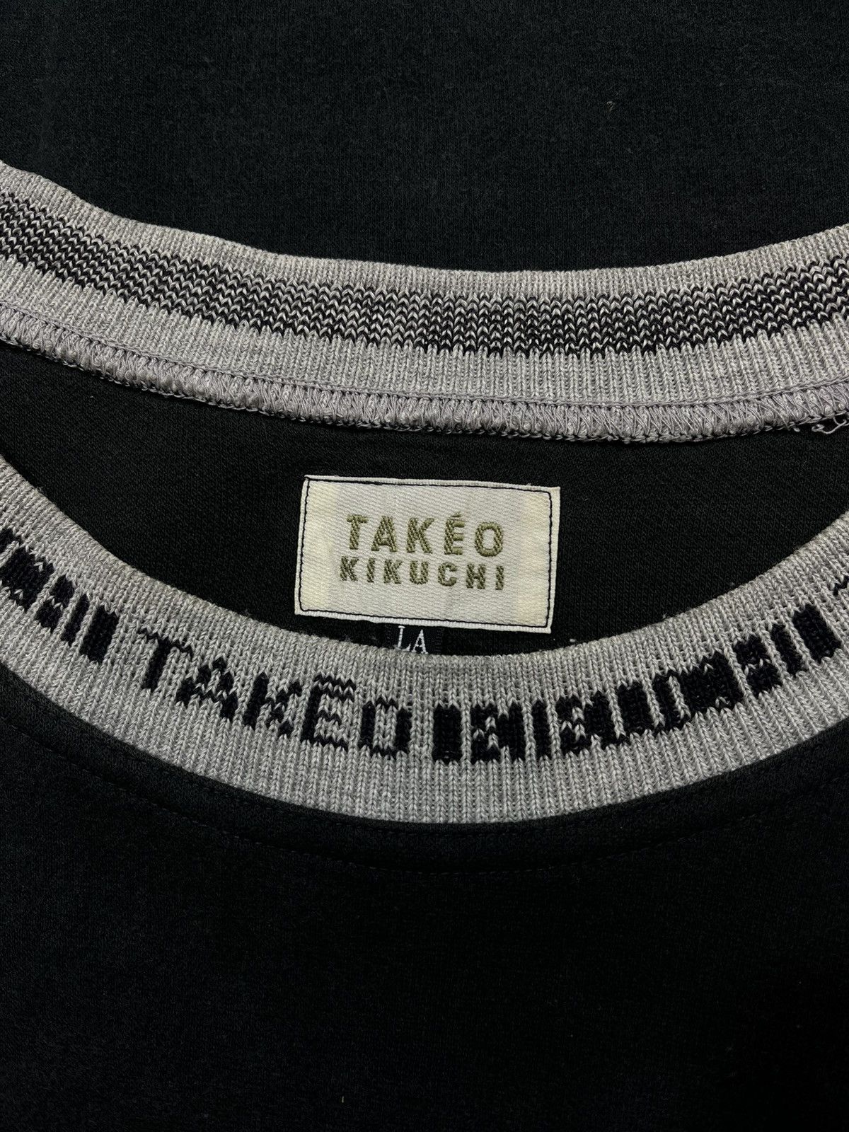 Japanese Brand × Takeo Kikuchi 00’s Takeo Kikuchi Japan Neck Taped Sweatshirt Size US XL / EU 56 / 4 - 6 Thumbnail