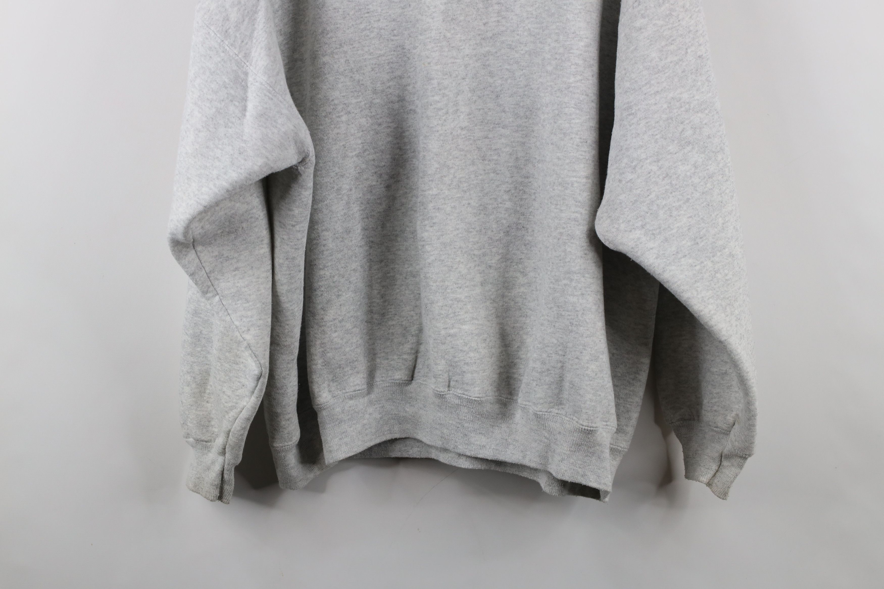 Vintage Vintage 90s Streetwear Boxy Fit Sweatshirt Heather Gray Size US XXL / EU 58 / 5 - 14 Thumbnail