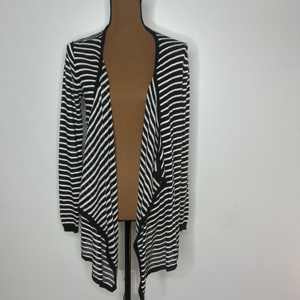 Other AB Studio, Fly Away Waterfall Draped Black White Striped Car Size M / US 6-8 / IT 42-44 - 8 Thumbnail