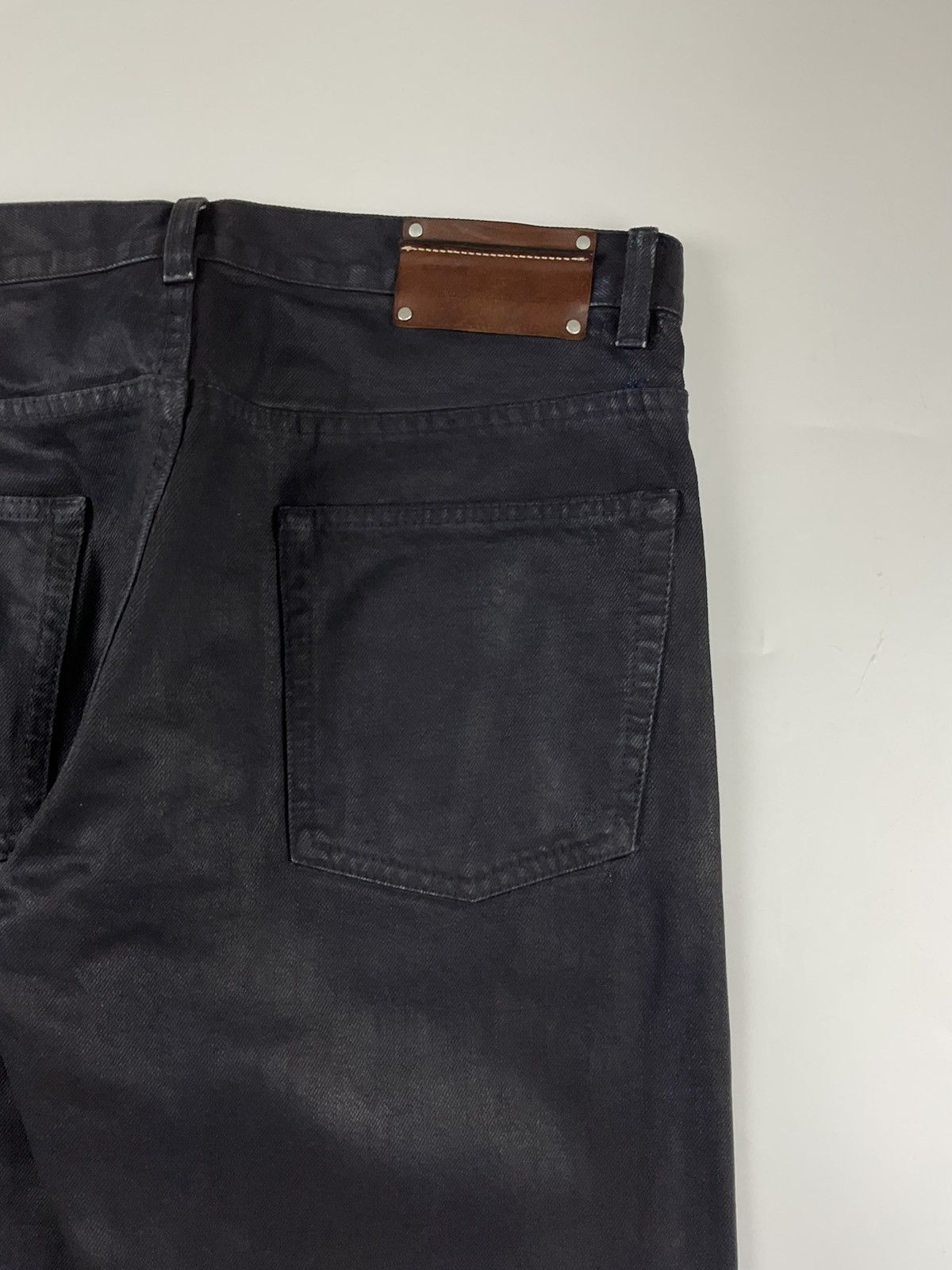 Dries Van Noten Dries Van Noten Waxed Denim Pants Size US 32 / EU 48 - 9 Thumbnail