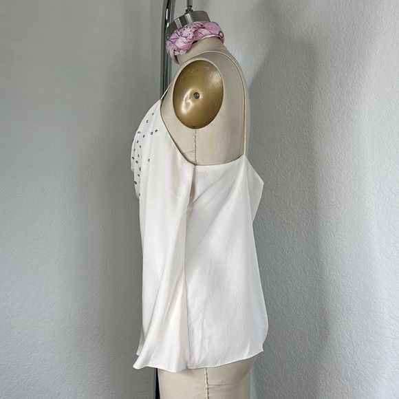 Dior × Vintage VTG Christian Dior Silk Rhinestone Cami 80's Size XL / US 12-14 / IT 48-50 - 5 Thumbnail