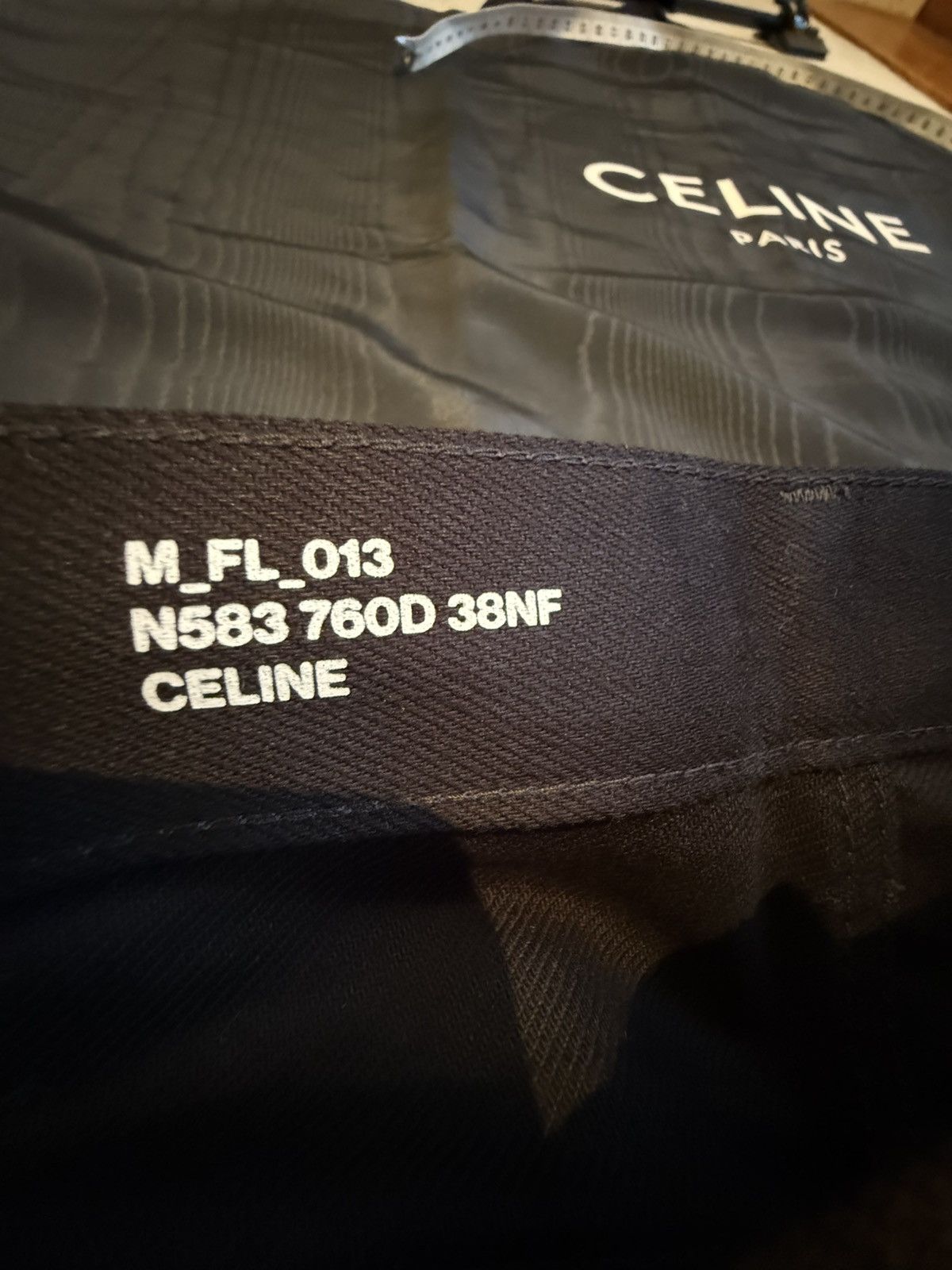 Celine Holy Grail FW21 Celine raw hem flared dylan black jeans 30 Size US 30 / EU 46 - 20 Thumbnail
