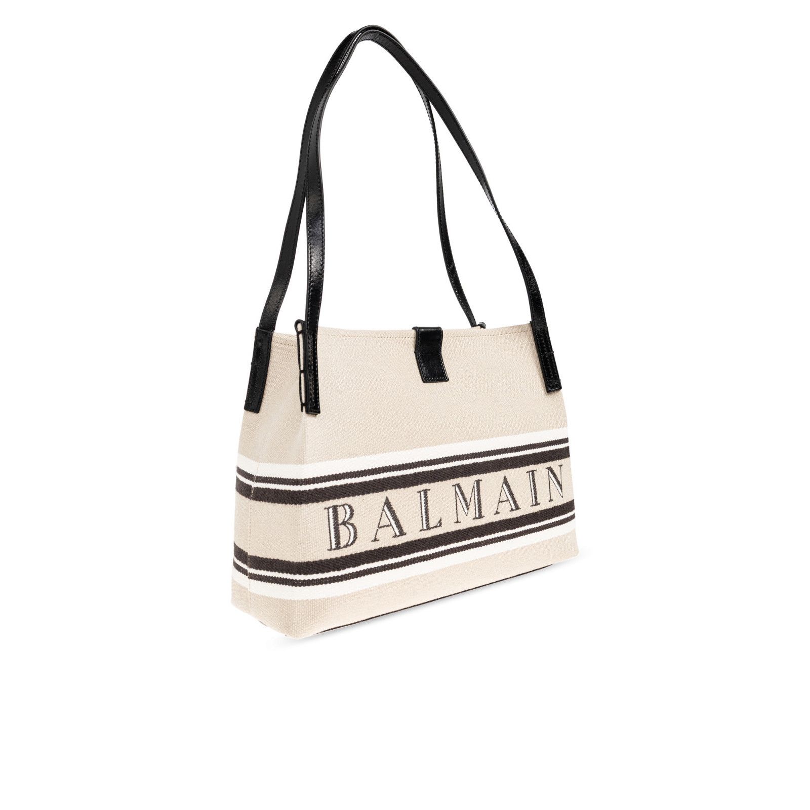 Balmain BALMAIN $1195 Beige Medium Release Tote Bag New & Authentic Size ONE SIZE - 3 Thumbnail