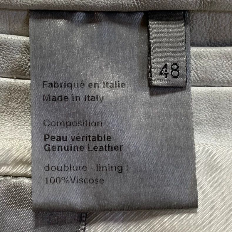 Dior Dior 05ss White Lambskin Three Wolf Leather Jacket 2501-Nex Size US M / EU 48-50 / 2 - 5 Thumbnail