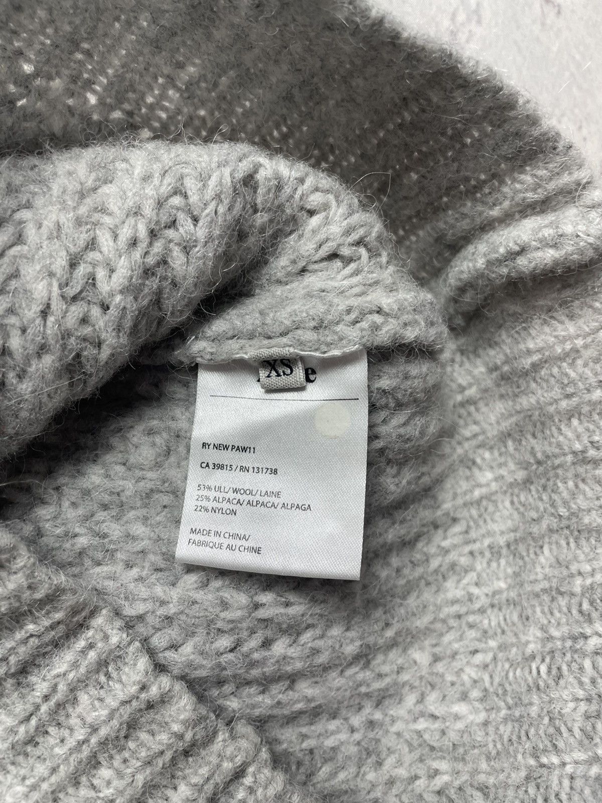 Acne Studios Acne Studios XS Grey Alpaca Wool Chunky Sweater Women’s EGV Size XS / US 0-2 / IT 36-38 - 5 Thumbnail