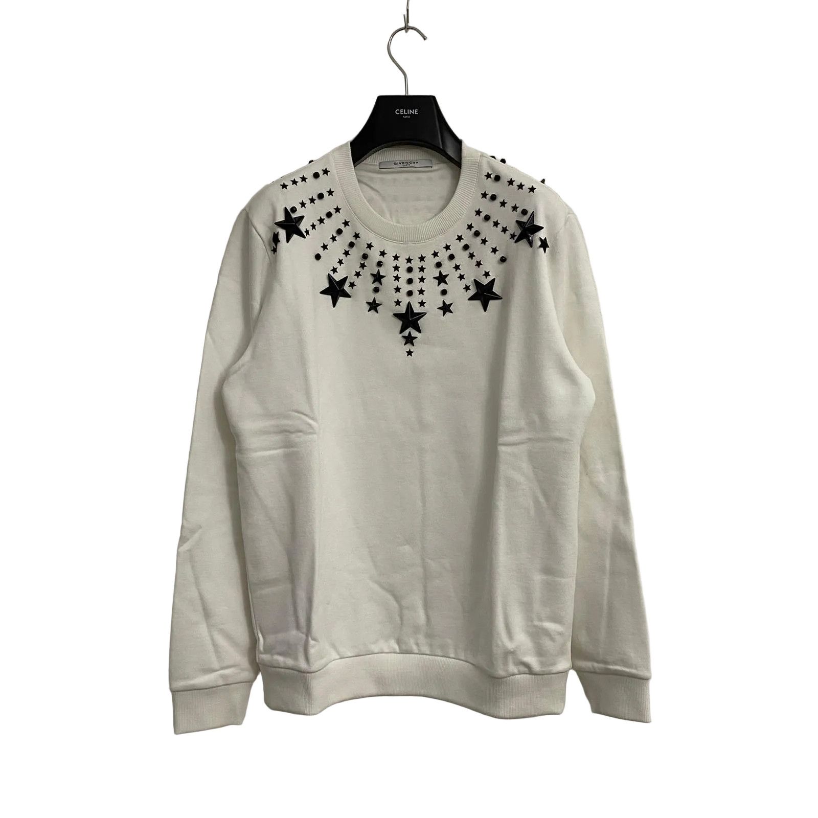 Givenchy White Swarovski Beads and Stars Sweatshirt Size US M / EU 48-50 / 2 - 1 Thumbnail