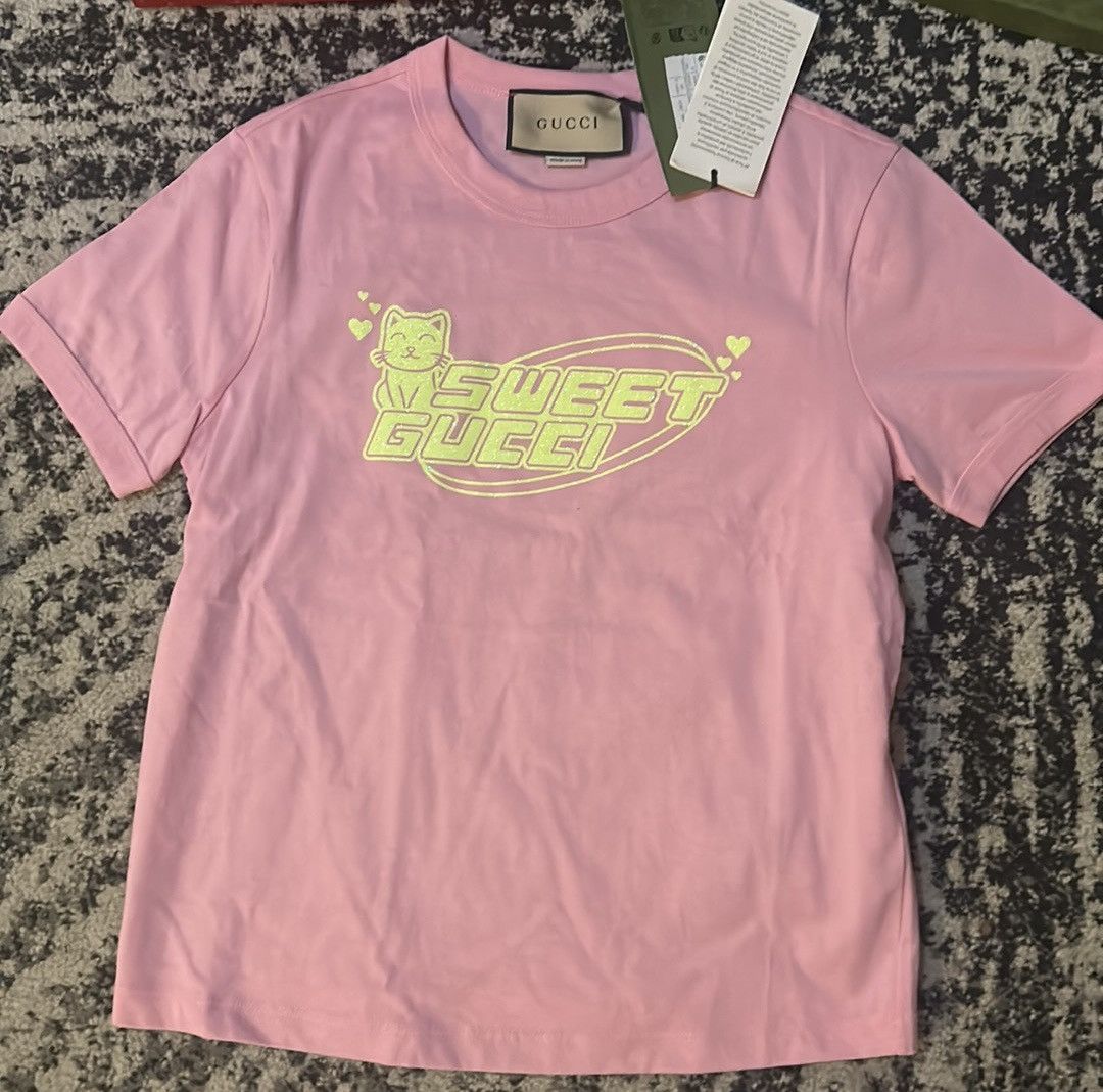 Gucci Gucci Sweet Gucci Cotton Jersey T-shirt size S Size S / US 4 / IT 40 - 12 Thumbnail