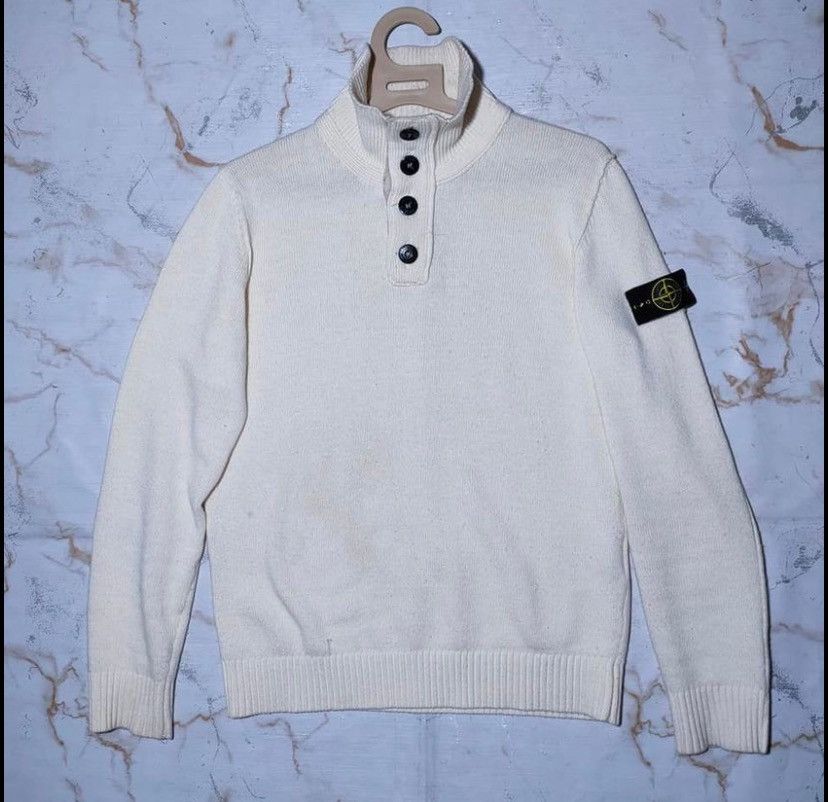 image of Stone Island Sweater in Beige, Men's (Size Small)