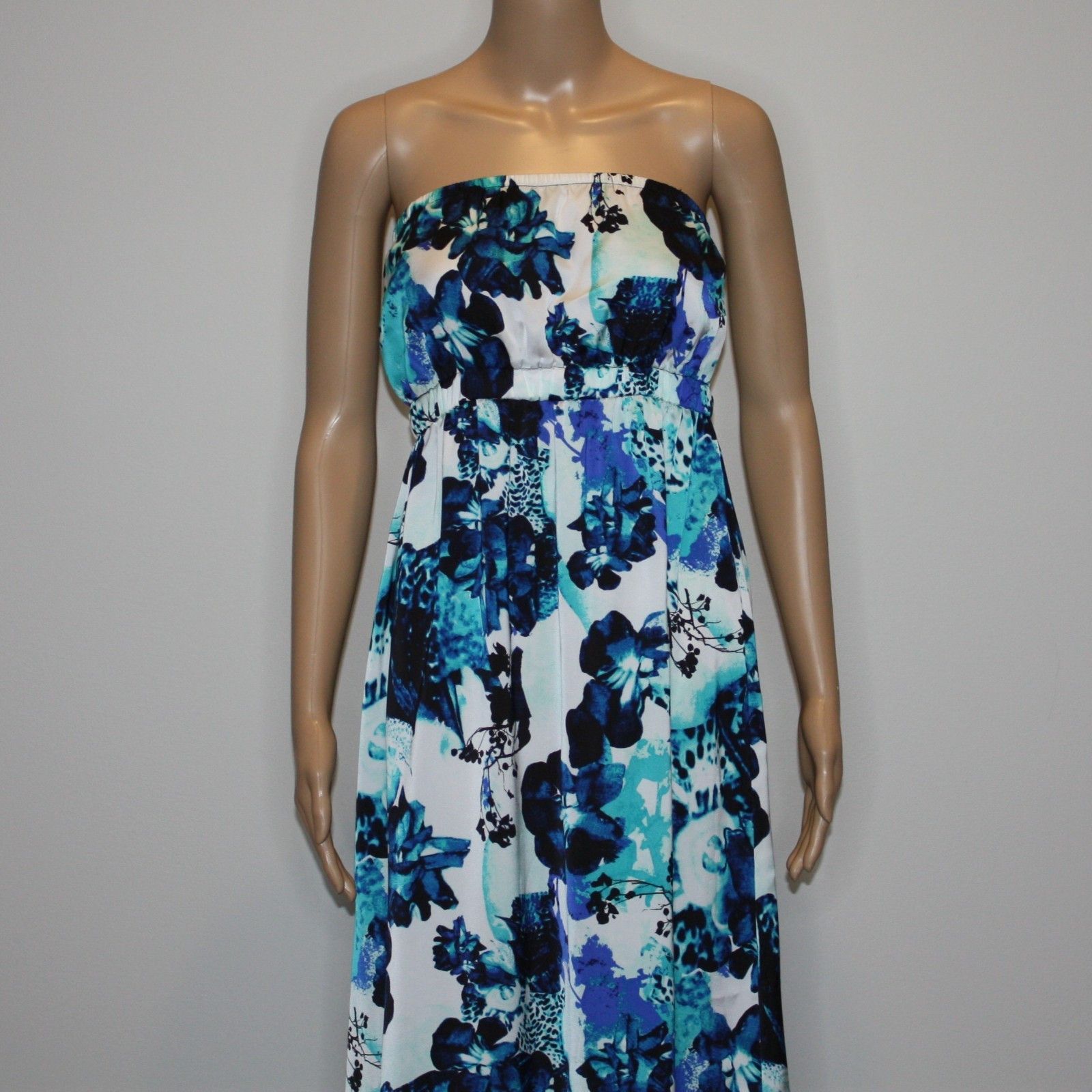 Other Chic by Jacob Floral Maxi Dress in Blue Colors size M NWOT Size M / US 6-8 / IT 42-44 - 2 Thumbnail