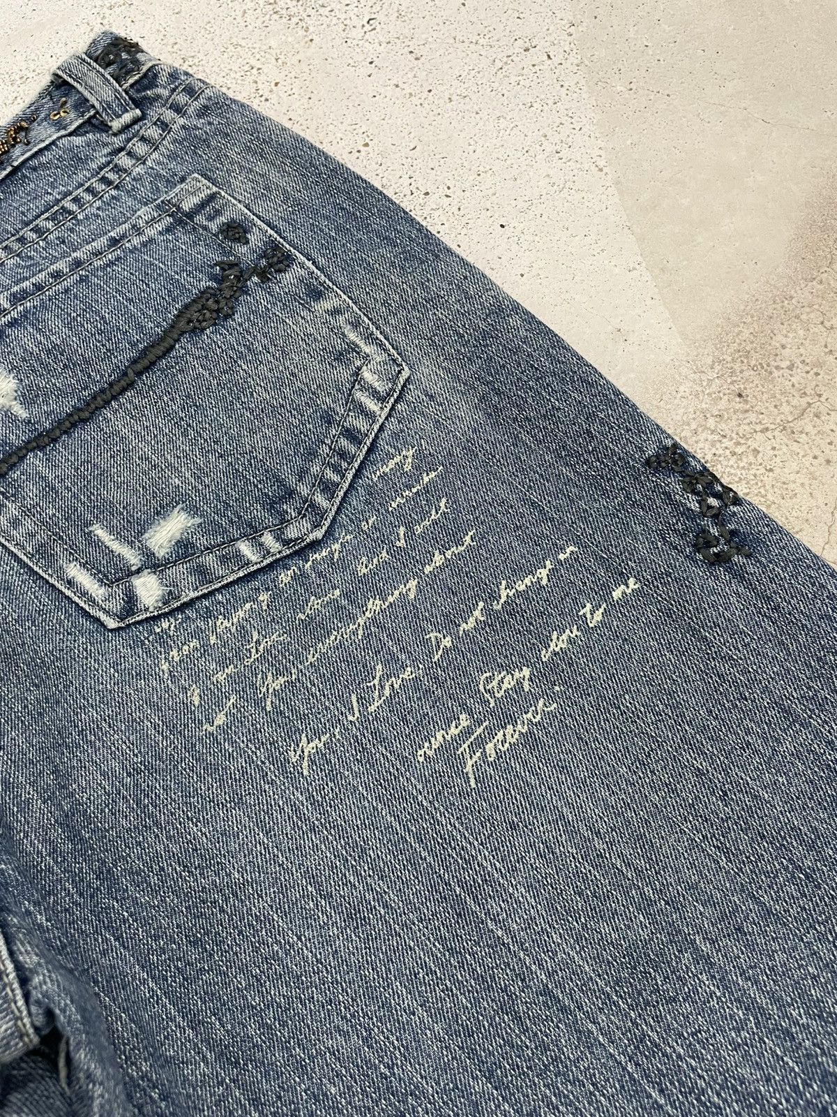 Designer Doll Jeans Creative Custom Soft Style Unisex Size US 30 / EU 46 - 20 Thumbnail