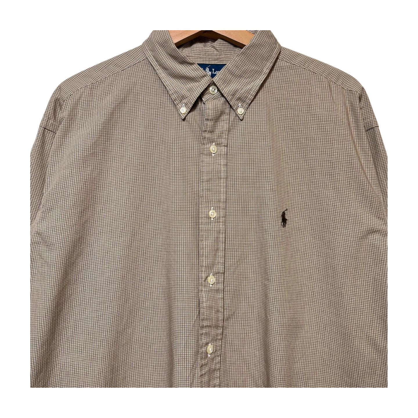 Polo Ralph Lauren × Vintage Vintage 90s Polo Ralph Lauren Grid Yarmouth Button Shirt XL Size US XL / EU 56 / 4 - 2 Thumbnail