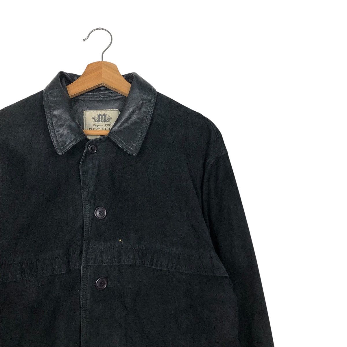 Japanese Brand 📌Vintage Leather Jacket Depuis 1984 Because Issey Miyake Size US M / EU 48-50 / 2 - 7 Thumbnail