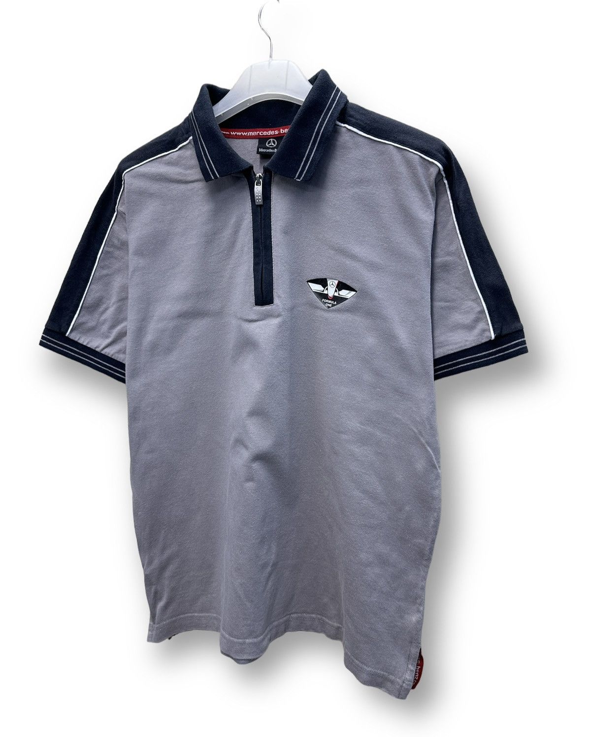 Formula 1 Mercedes Benz Formula One Polo Zipper Tee A231 Size US S / EU 44-46 / 1 - 2 Thumbnail