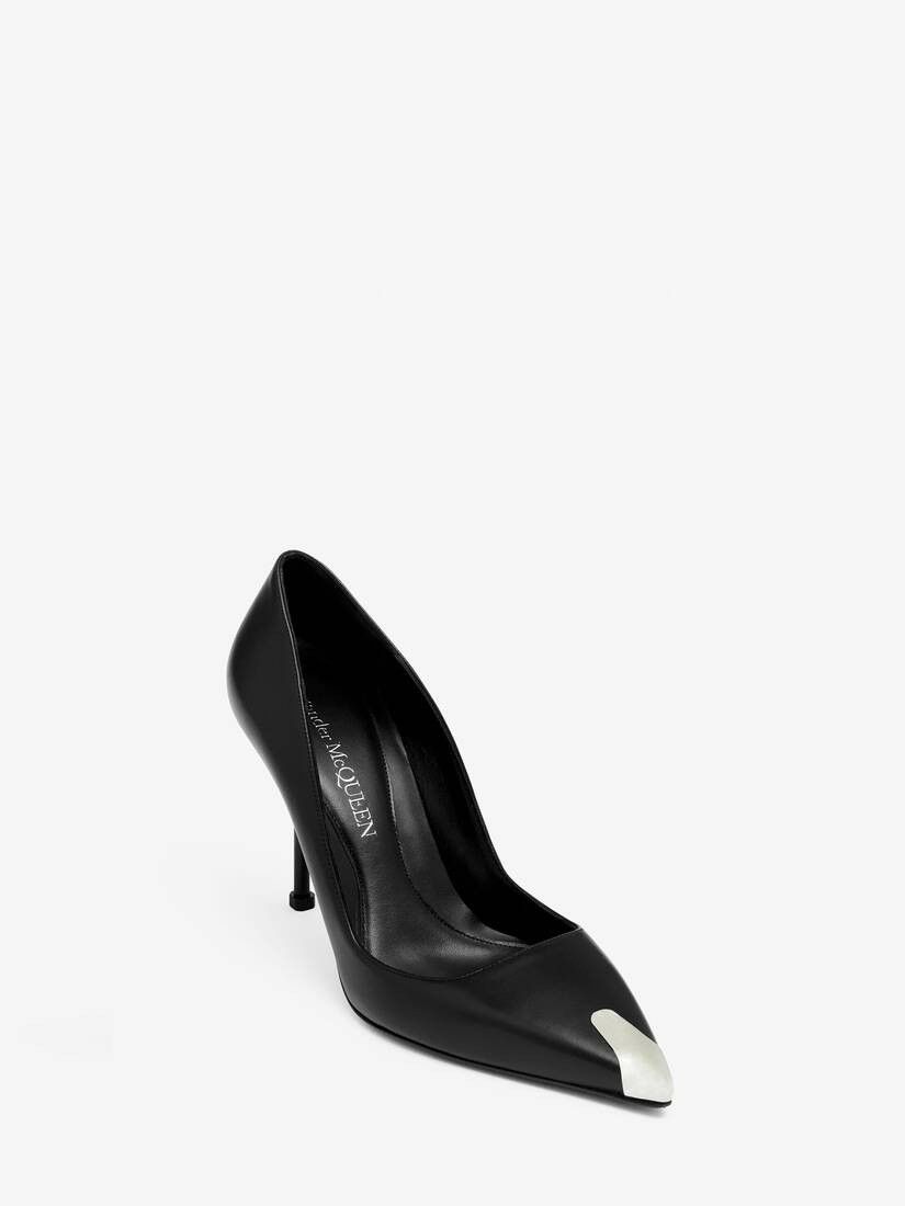 Alexander McQueen o1w1db10925 Punk Pump in Black Size US 6.5 / IT 36.5 - 3 Thumbnail