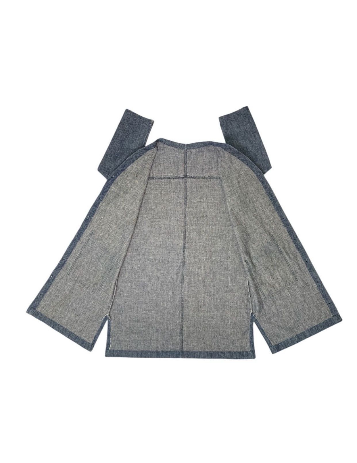 Japanese Brand Rare Design Vintage Soft Denim Button Up Cardigans Size M / US 6-8 / IT 42-44 - 4 Thumbnail