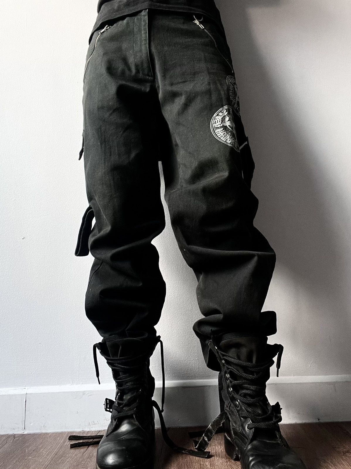 If Six Was Nine Slash Number Avant-Garde Bondage Pants Size US 32 / EU 48 - 2 Thumbnail