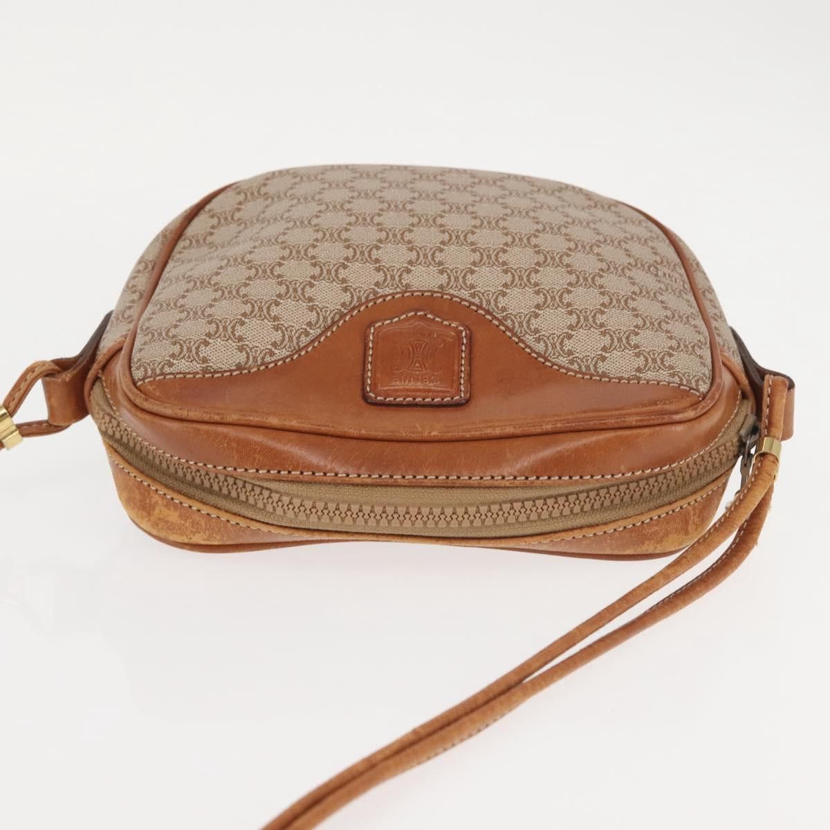 Celine CELINE Macadam Canvas Shoulder Bag Pvc Beige Gold Size ONE SIZE - 6 Thumbnail
