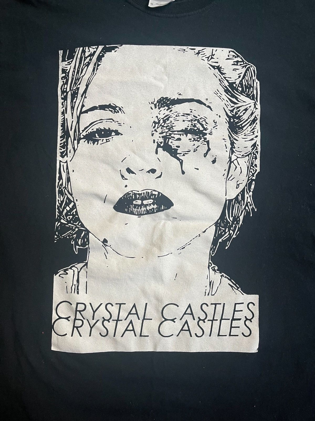 Band Tees × Designer × Vintage CRYSTAL CASTLES MADONNA BLACK SHIRT Size US M / EU 48-50 / 2 - 2 Thumbnail