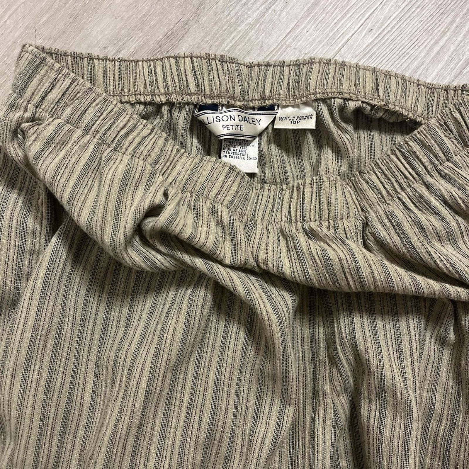 Other Vintage stripped linen pants Size 30" / US 8 / IT 44 - 4 Thumbnail