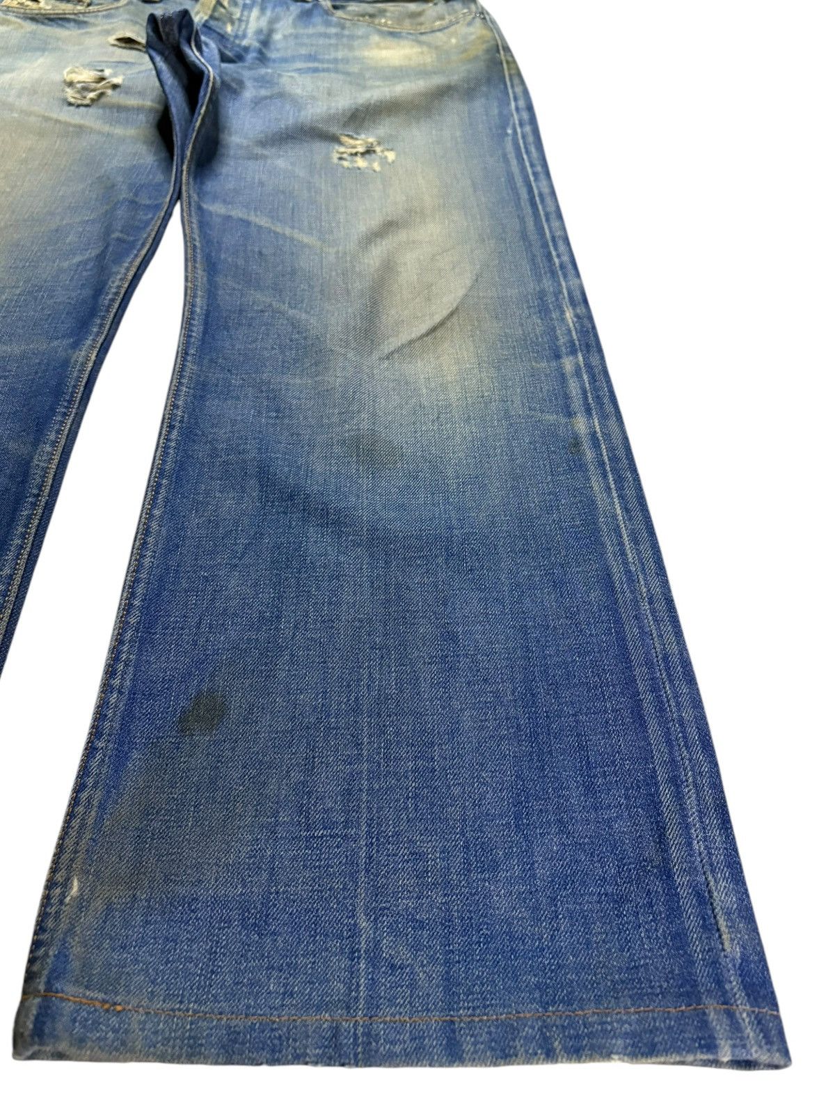 Diesel × Diesel Black Gold Vintage Italy Diesel Mud Wash Distressed Baggy Jeans Size US 36 / EU 52 - 7 Thumbnail
