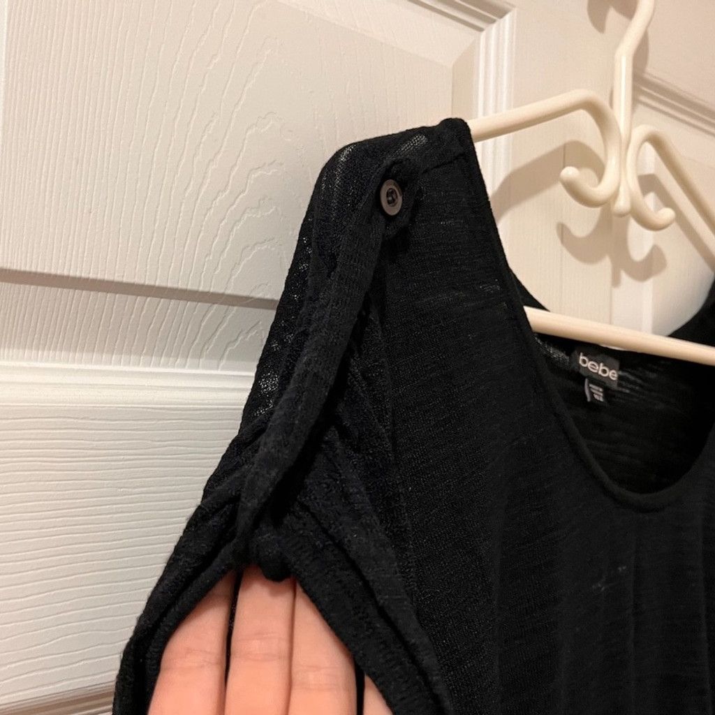 Bebe bebe black long top fit med-large Size M / US 6-8 / IT 42-44 - 3 Thumbnail