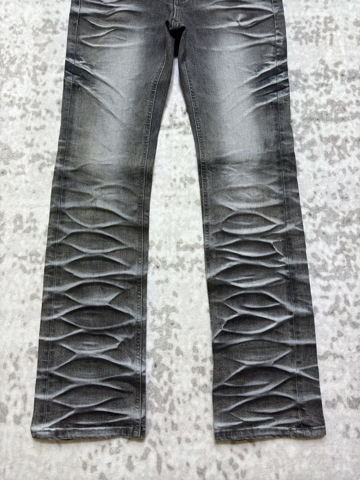 If Six Was Nine Vintage Lagust Claw Marks Acid Wash Denim Jeans Size US 31 - 6 Thumbnail