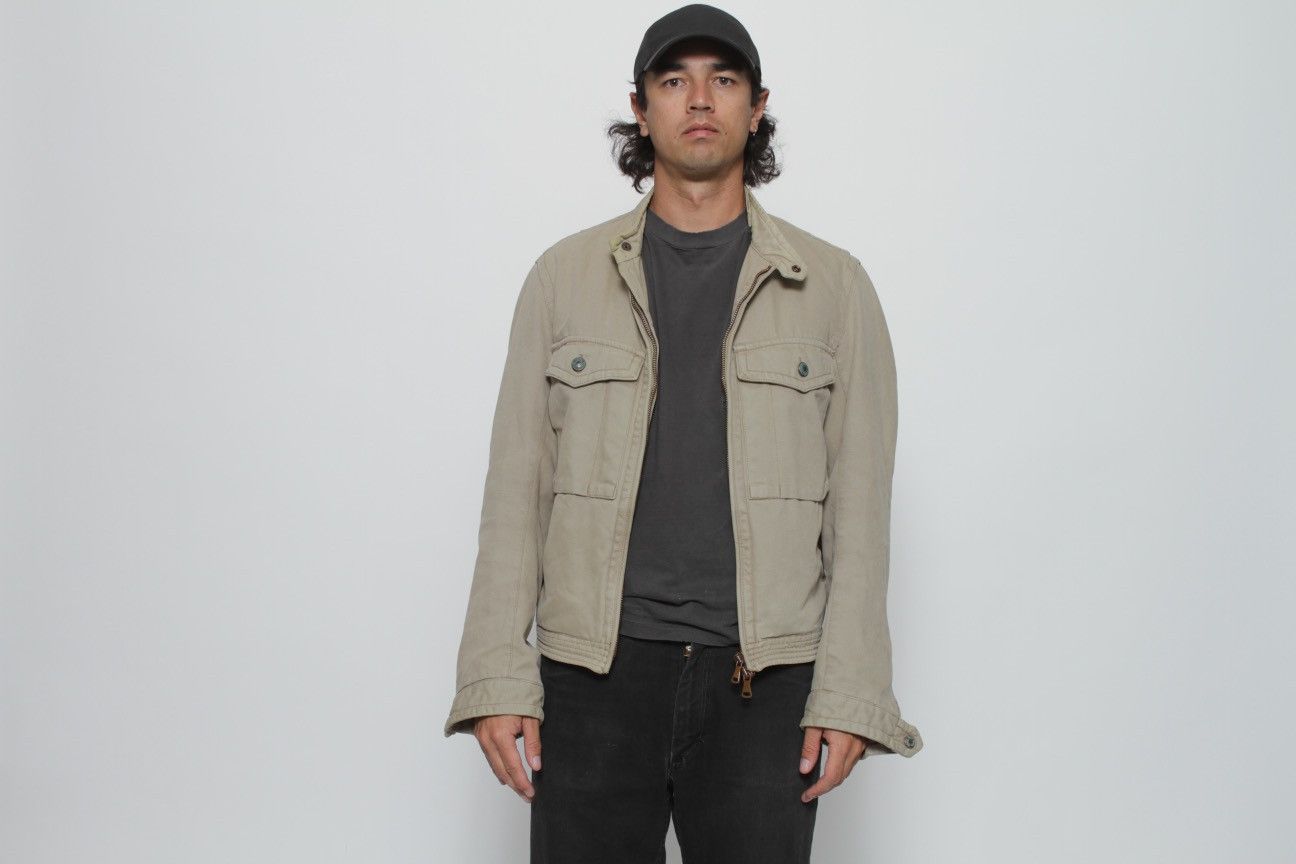 Calvin Klein × Vintage TAN BOXY CARGO POCKET CANVAS JACKET BY CALVIN KLEIN JEANS Size US XL / EU 56 / 4 - 2 Thumbnail