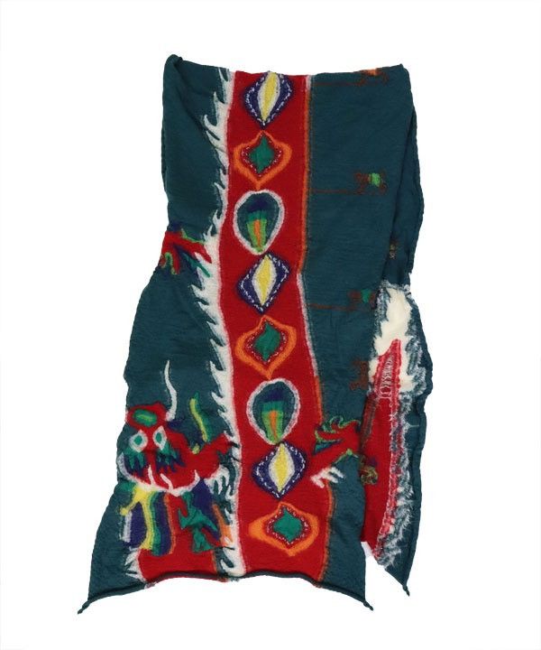 Kapital Kapital Fulled wool dragon dance HAPPY muffler scarf Size ONE SIZE - 1 Thumbnail