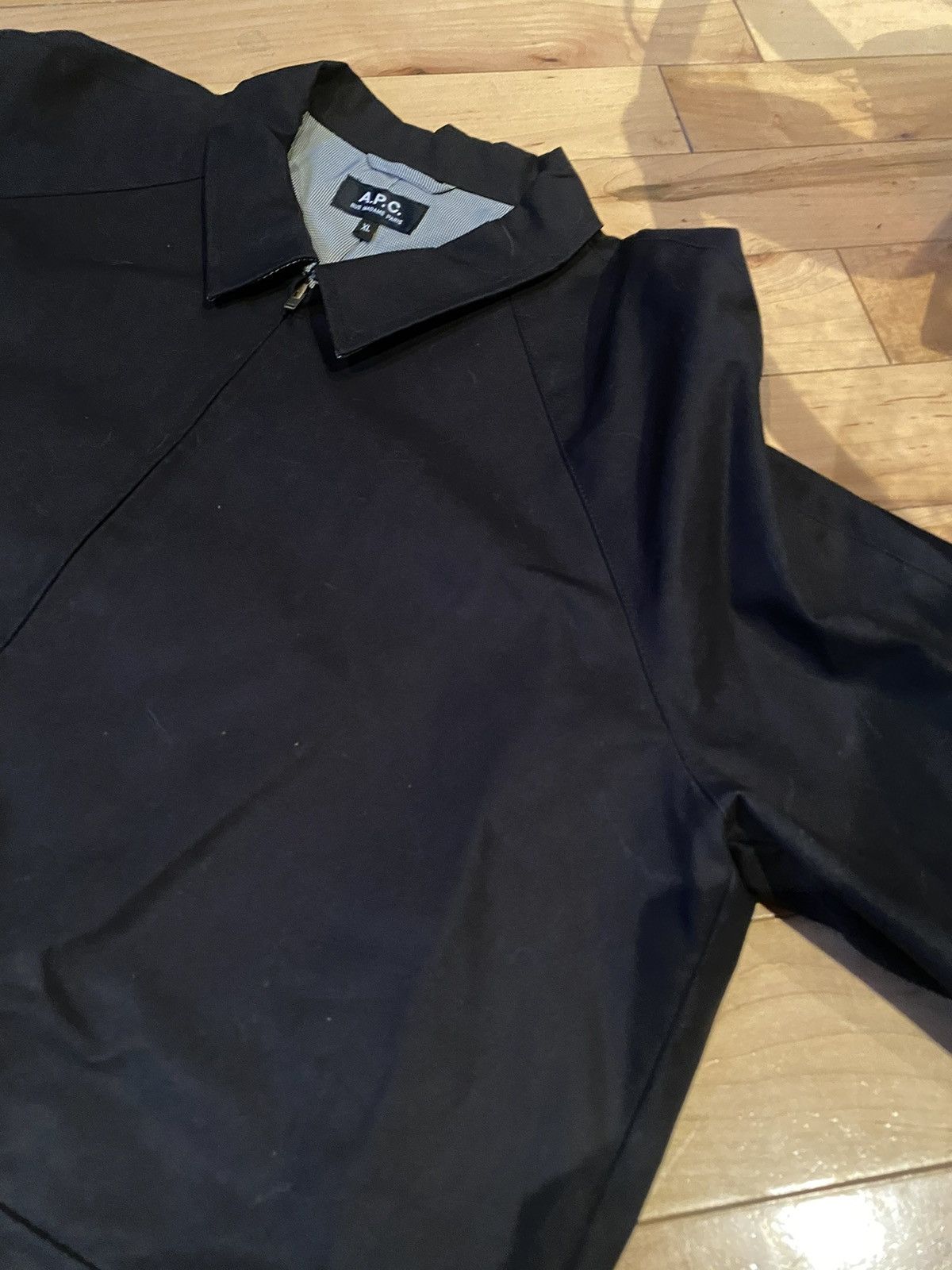 A.P.C. Gilles Shirt Work Jacket Harrington-Style Zip Up Coach Size US XL / EU 56 / 4 - 4 Thumbnail