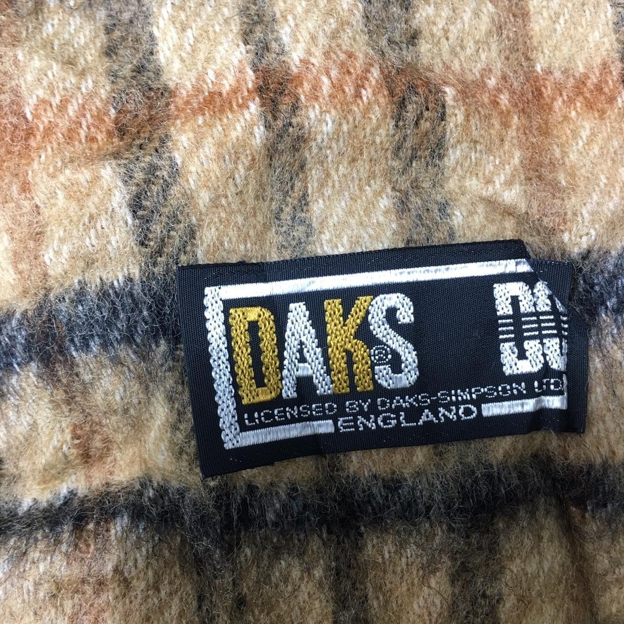 Vintage Vtg 90’ DAKS LONDON ENGLAND Nova Checks Muffler Scarf Size ONE SIZE - 3 Thumbnail