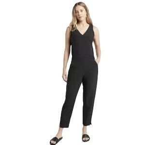 Athleta NWT ATHLETA Brooklyn Jumpsuit Black W's 12 Pockets Comfort S Size 34" / US 12 / IT 48 - 3 Thumbnail