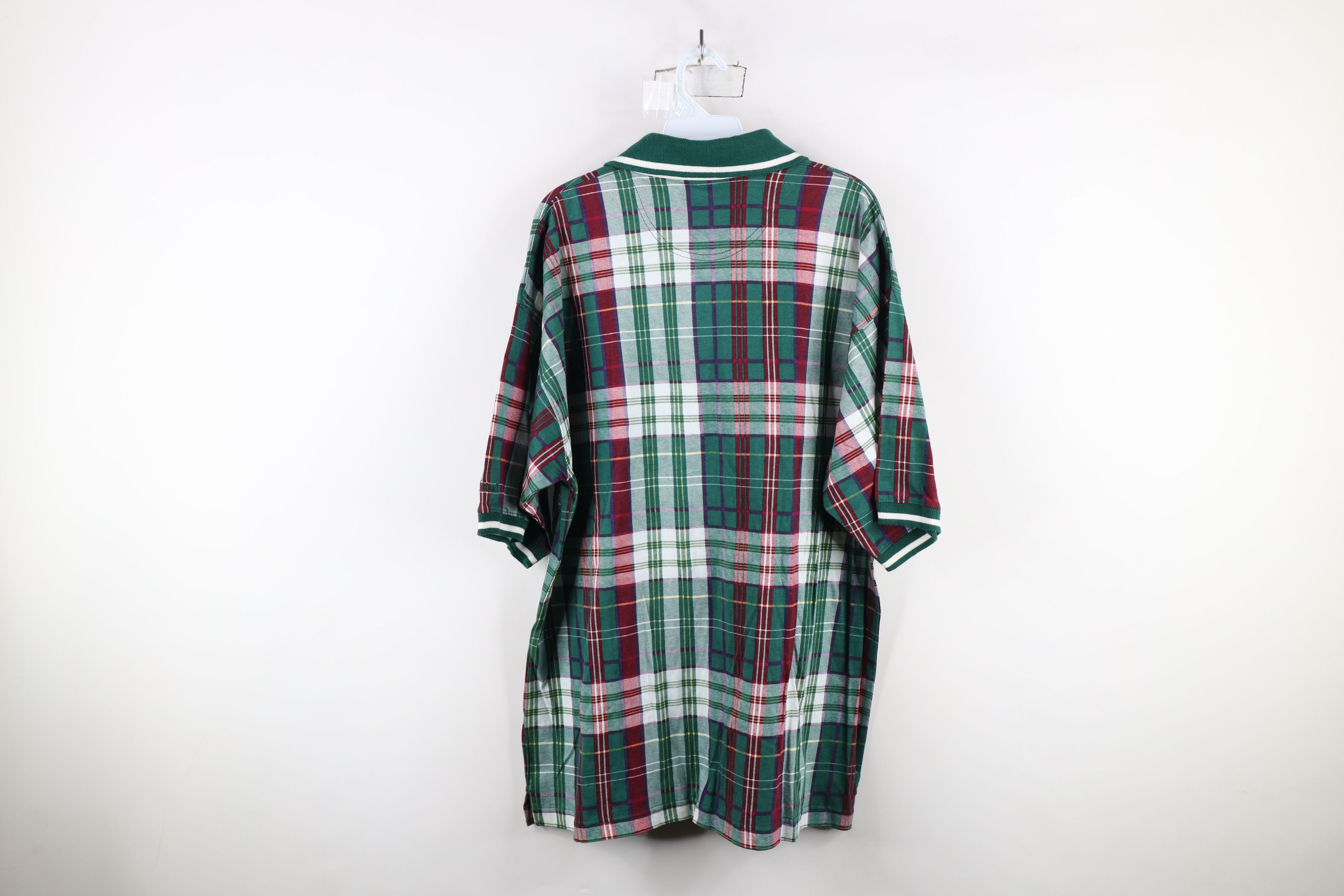 Vintage Deadstock Vintage 90s Duck Head Checkered Plaid Golf Polo Size US L / EU 52-54 / 3 - 9 Thumbnail