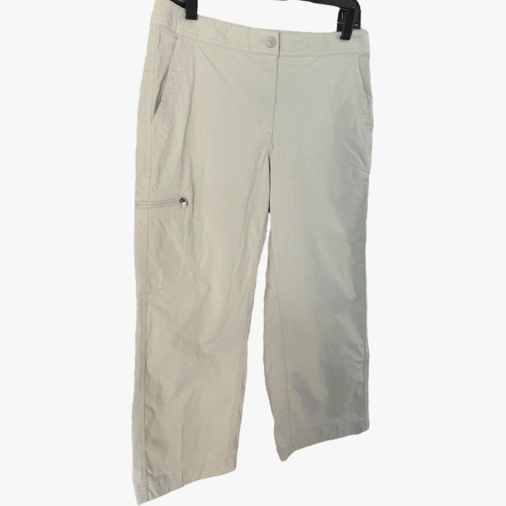Vintage L.L. Bean Tropicwear Cargo Capri Pants Beige Women's 8 Hiking Trekking Outdoors Size 30" / US 8 / IT 44 - 3 Thumbnail