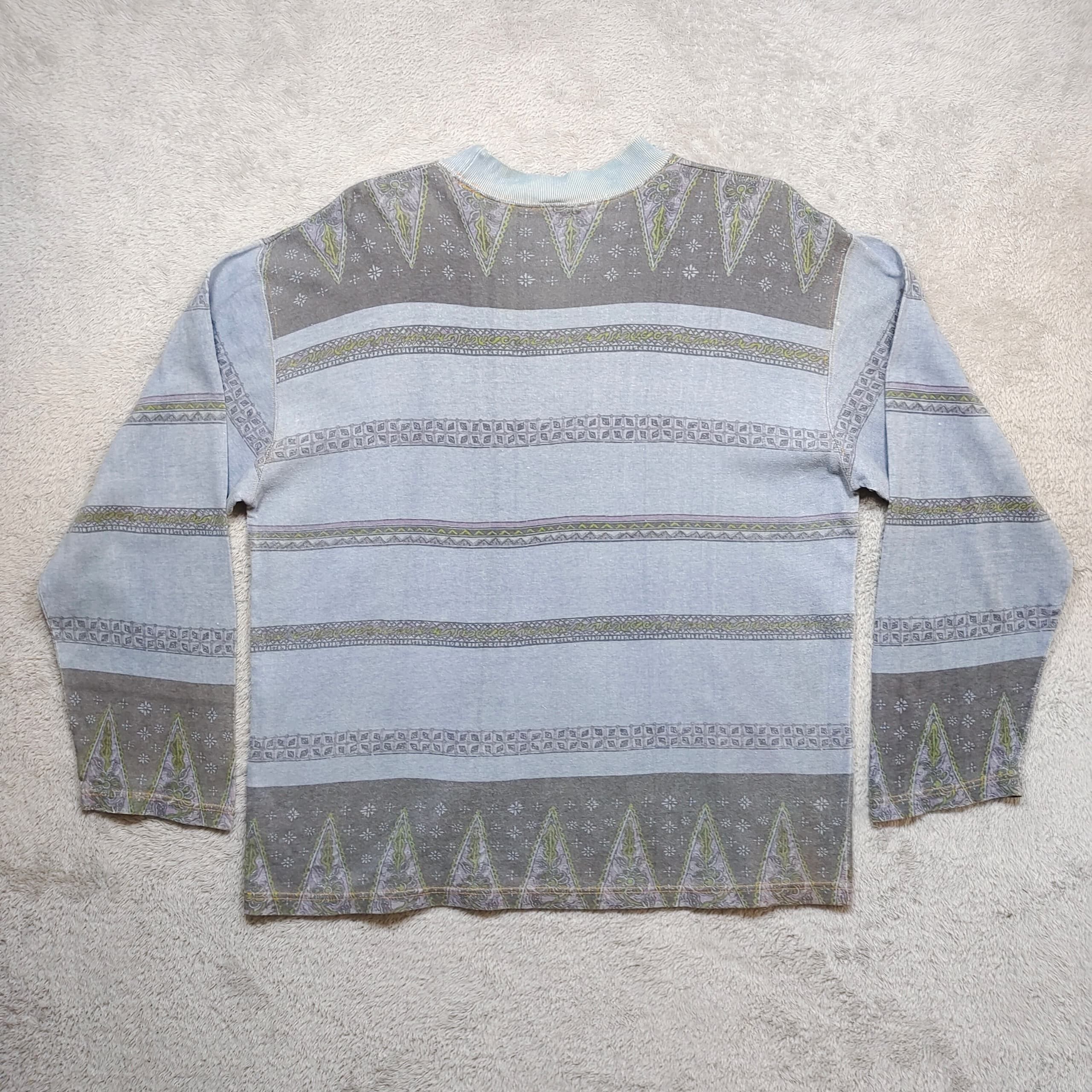 Vintage Vintage 90s Striped Long Sleeve Shirt, Surf Skate Style Size US XL / EU 56 / 4 - 2 Thumbnail