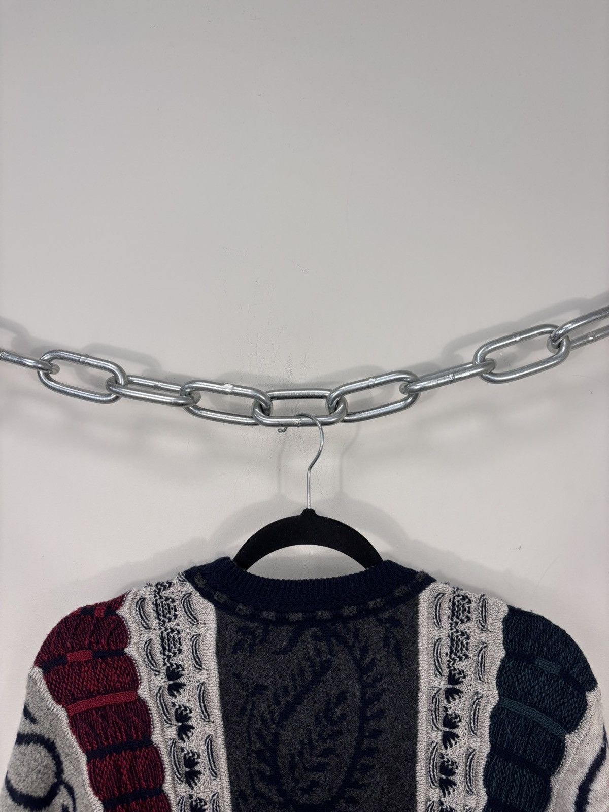 Carlo Colucci Carlo Colucci Vintage 3D Textured Knit Wool Blend Sweater Size US XL / EU 56 / 4 - 12 Thumbnail