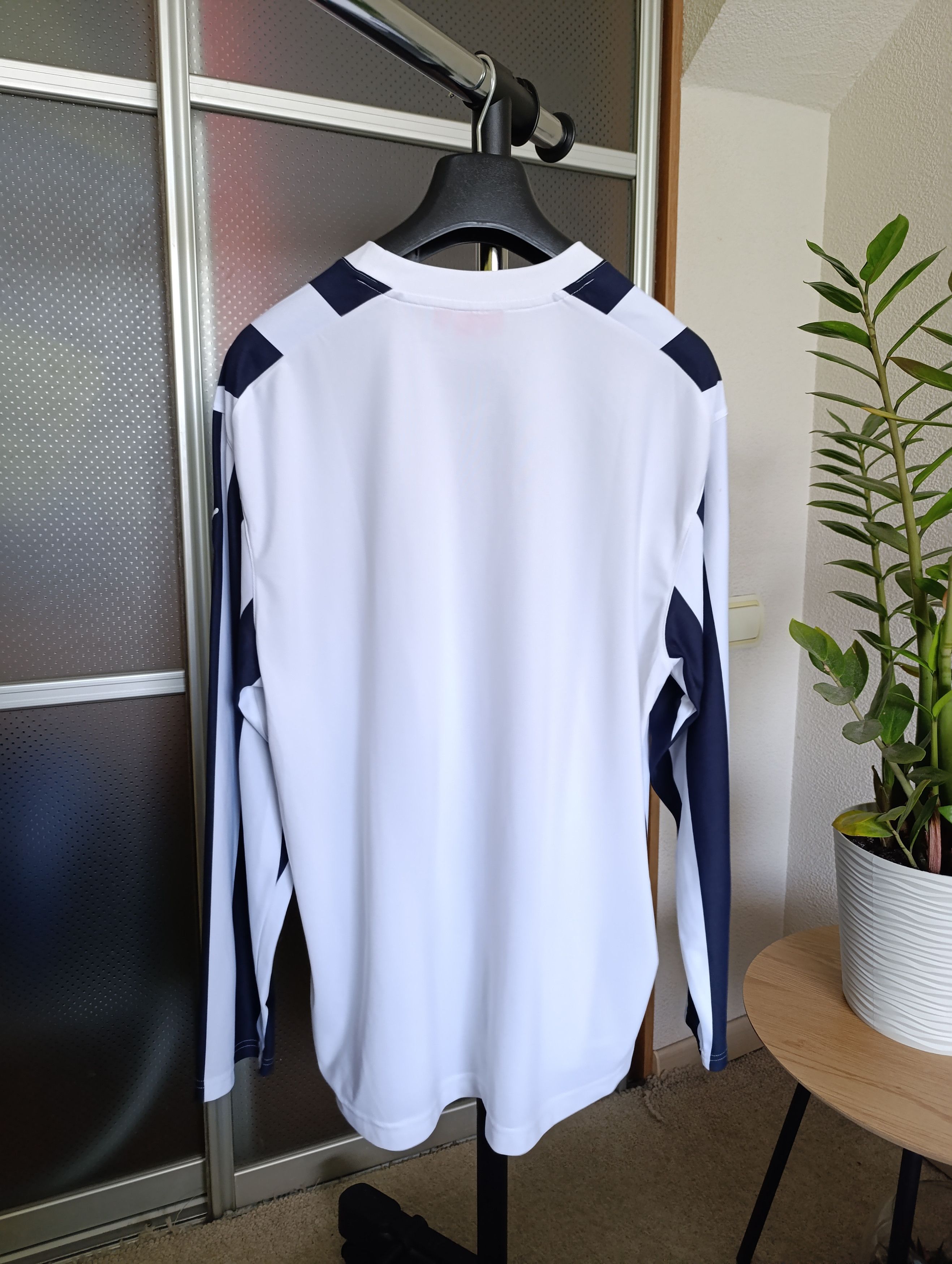 Puma × Vintage PUMA LONG SLEEVE STRIPED SHIRT CREW NECK FOOTBALL JERSEY Size US L / EU 52-54 / 3 - 12 Thumbnail