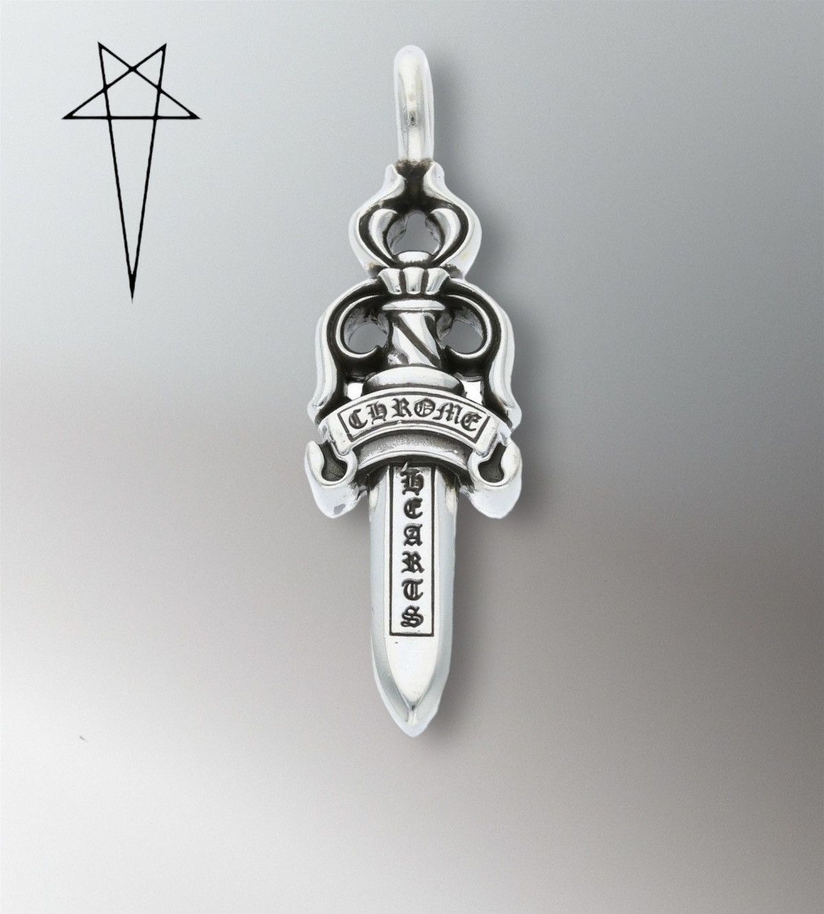 Boucles D'oreilles Chrome Hearts Baby Dagger - Modèle Poignard - Occasion