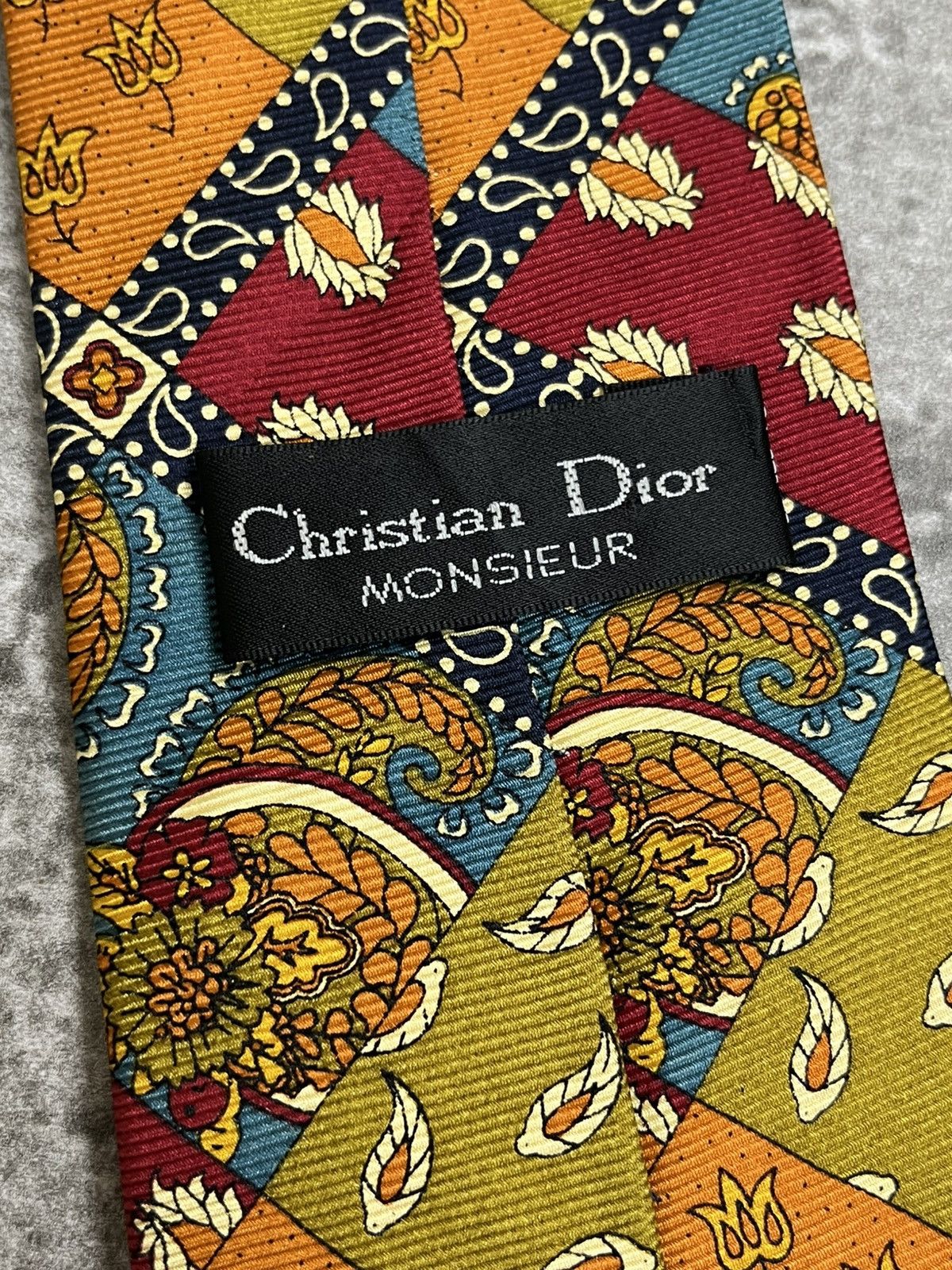 Christian Dior Monsieur Vintage Christian Dior Monsieur Silk Tie Size ONE SIZE - 5 Thumbnail