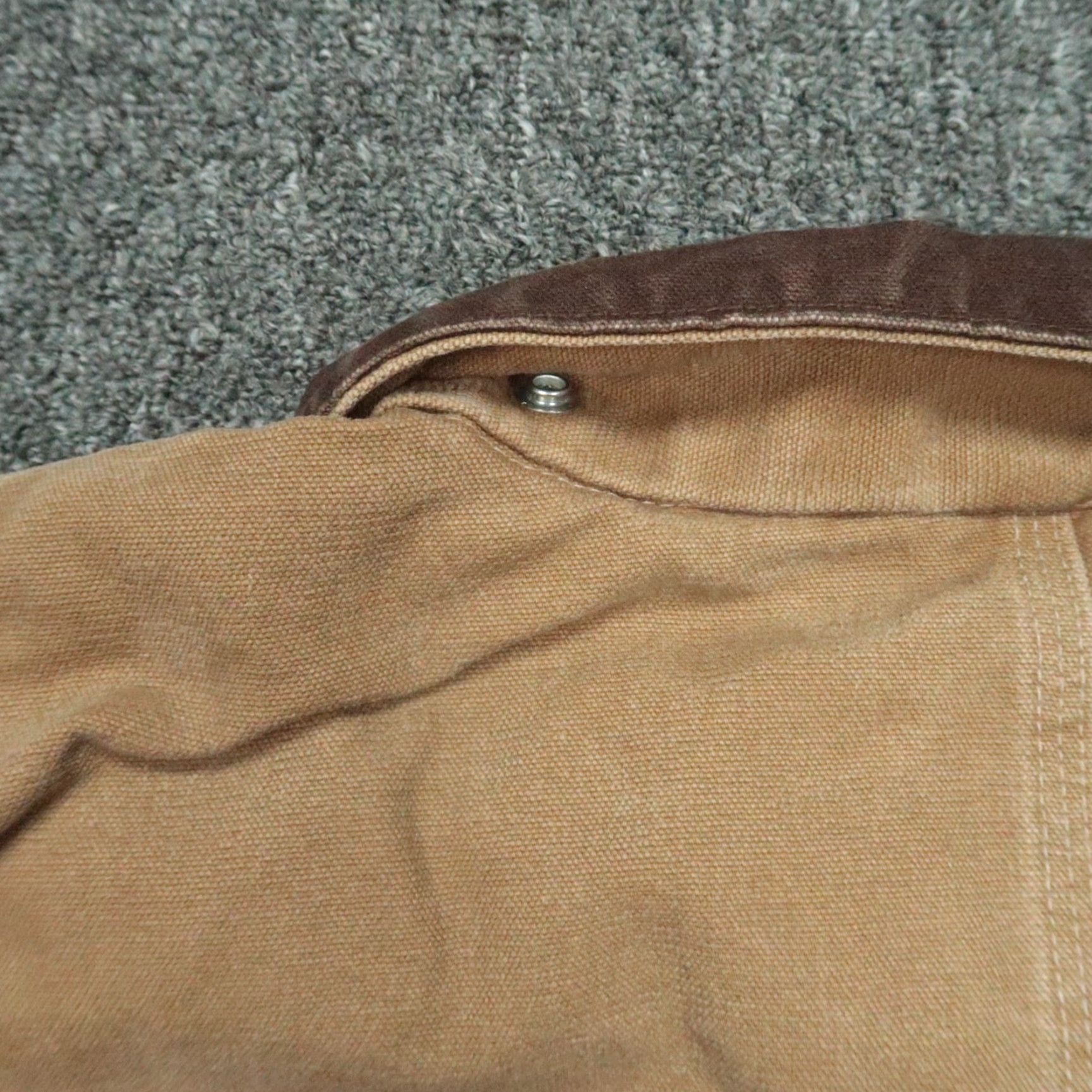 Carhartt VINTAGE Carhartt Jacket Mens 2XL Brown Canvas Lined Zip Full Pocket Size US XXL / EU 58 / 5 - 6 Thumbnail