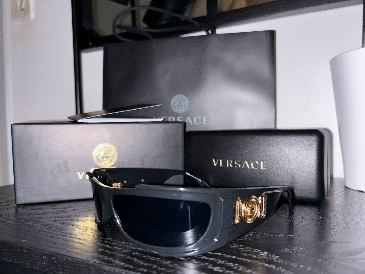 image of Versace Sunglasses in Black, Men's
